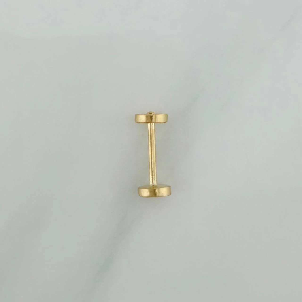 Piercing Circulo Plano 0.6 g / 1 cm Oro Amarillo 18K - Image 2