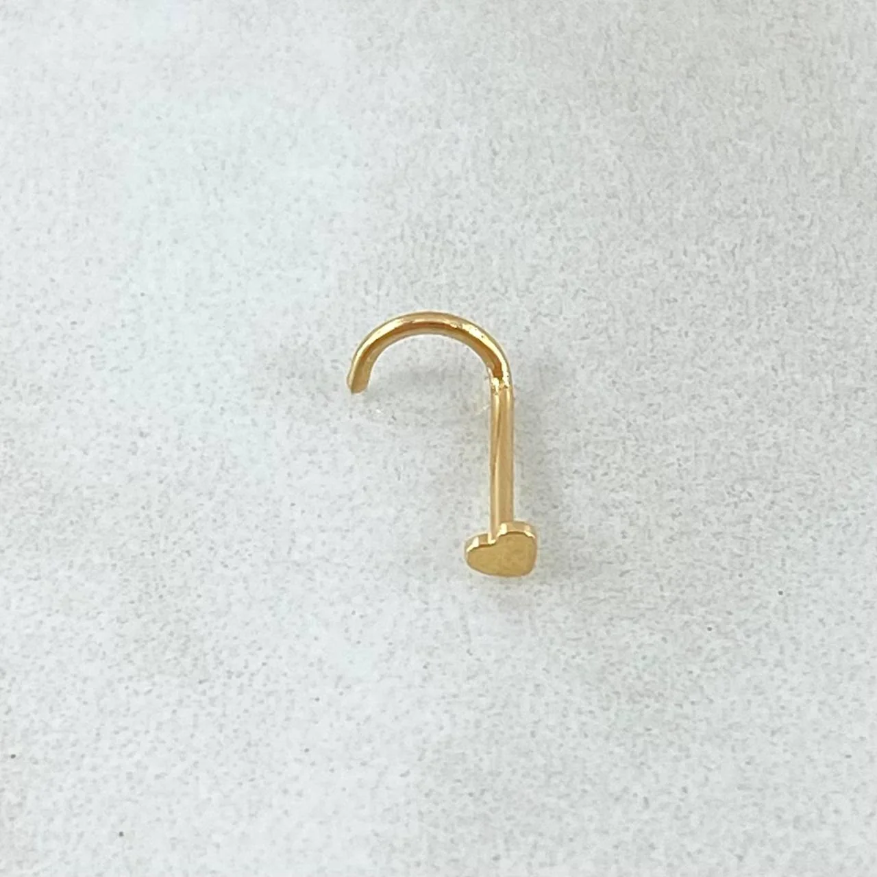 Piercing Chispa Corazon 0.15 g / 1 cm Oro Amarillo 18K - Image 3