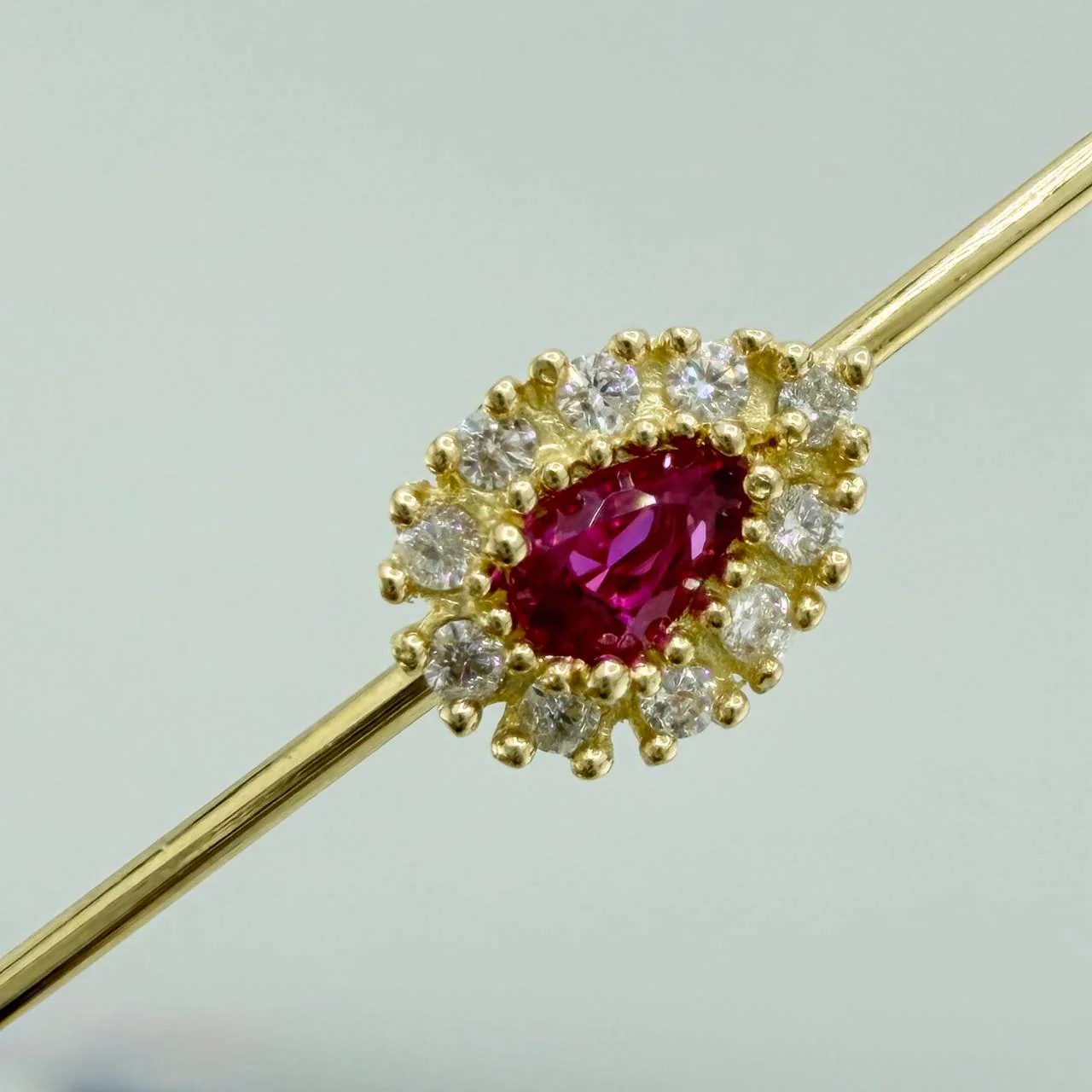 Piercing Industrial 2.25 g / 1 cm Oro Amarillo 18K - Image 2