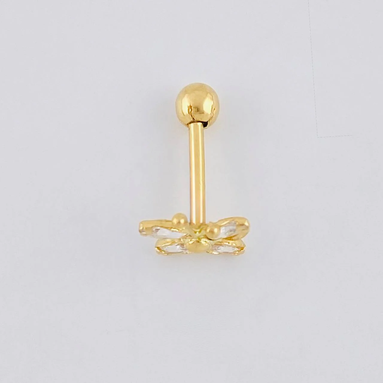 Piercing Mariposa 0.4 g / 1.2 cm Oro Amarillo 18K - Image 3