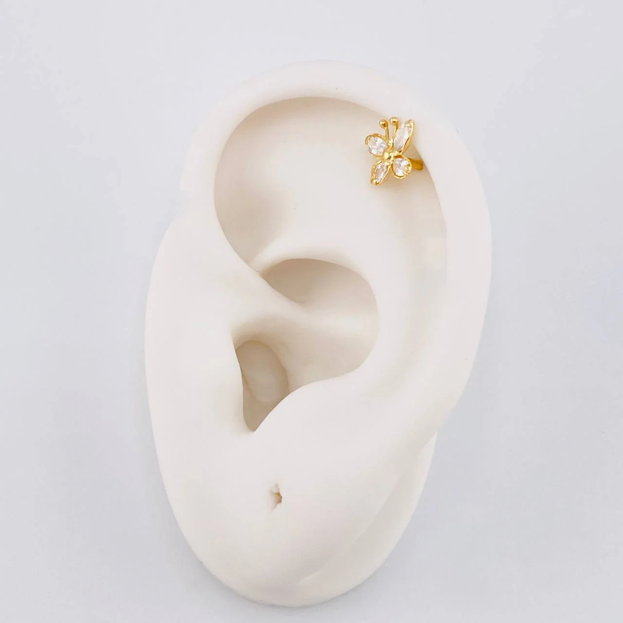 Piercing Mariposa 0.4 g / 1.2 cm Oro Amarillo 18K - Image 5