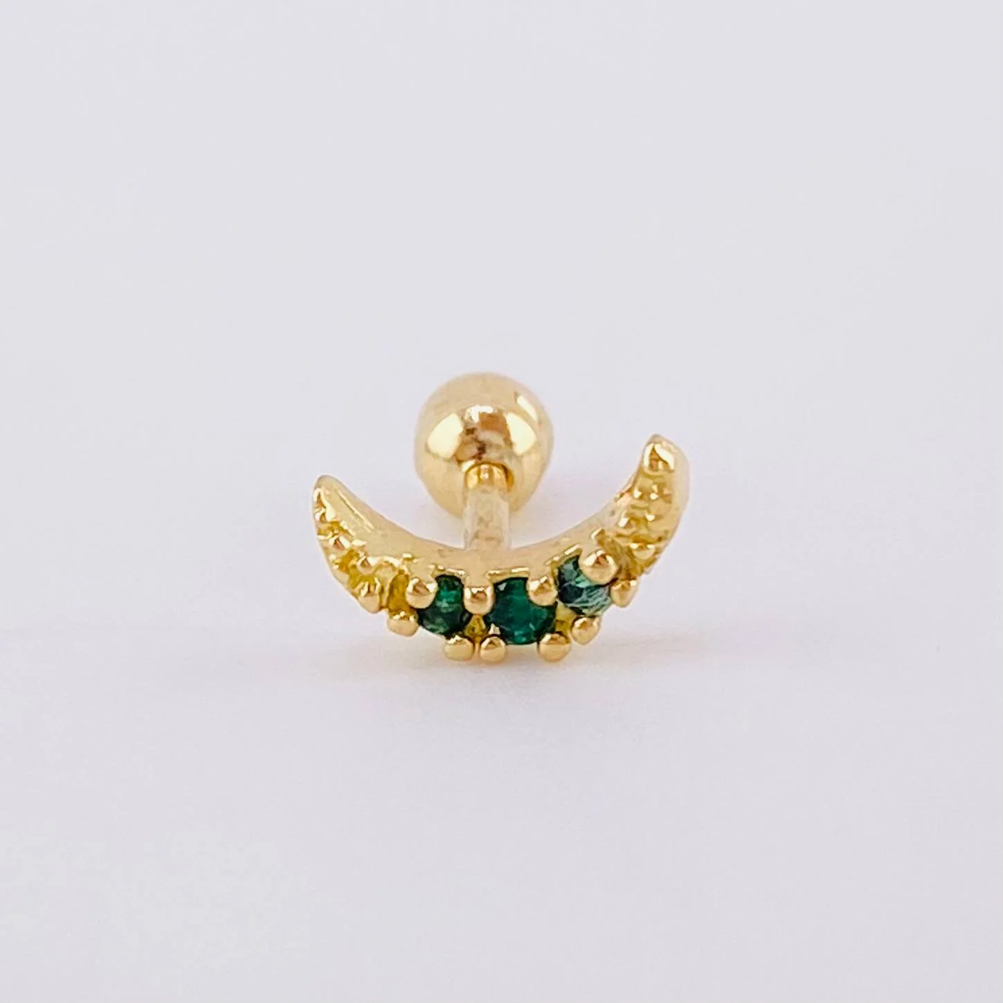Piercing Media Luna 0.4 g / 1 cm Oro Amarillo 18K
