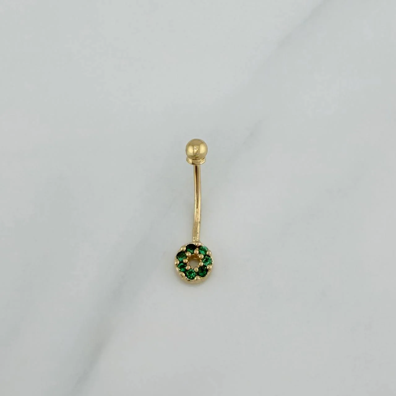 Piercing Ombligo Circulo 0.6 g / 1.9 cm Oro Amarillo 18K