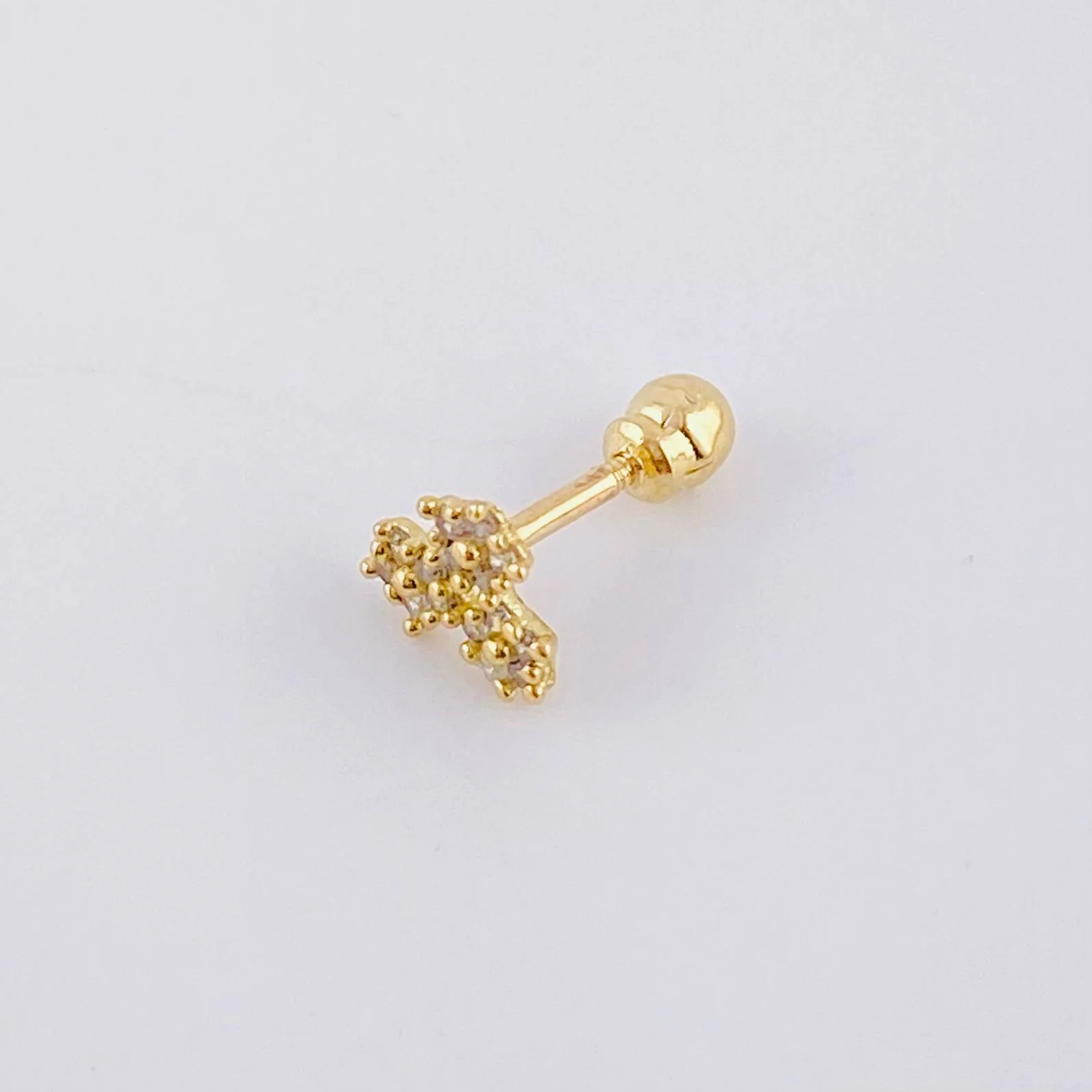 Piercing Trio De Estrellas 0.45 g / 1 cm Oro Amarillo 18K - Image 3