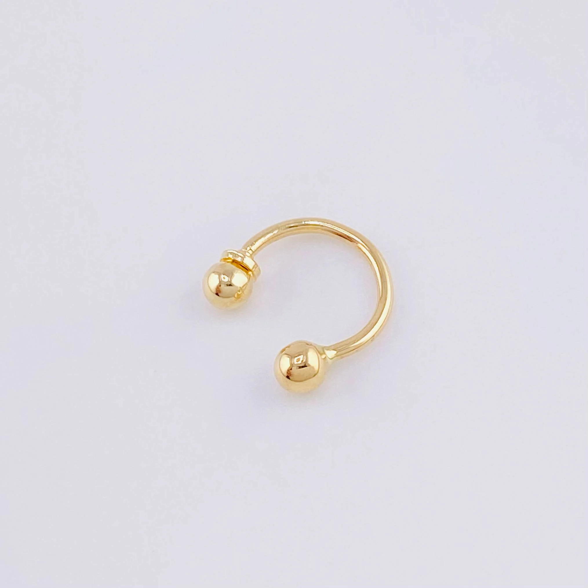 Piercing U 0.4g / 1cm Oro Amarillo 18K - Image 2