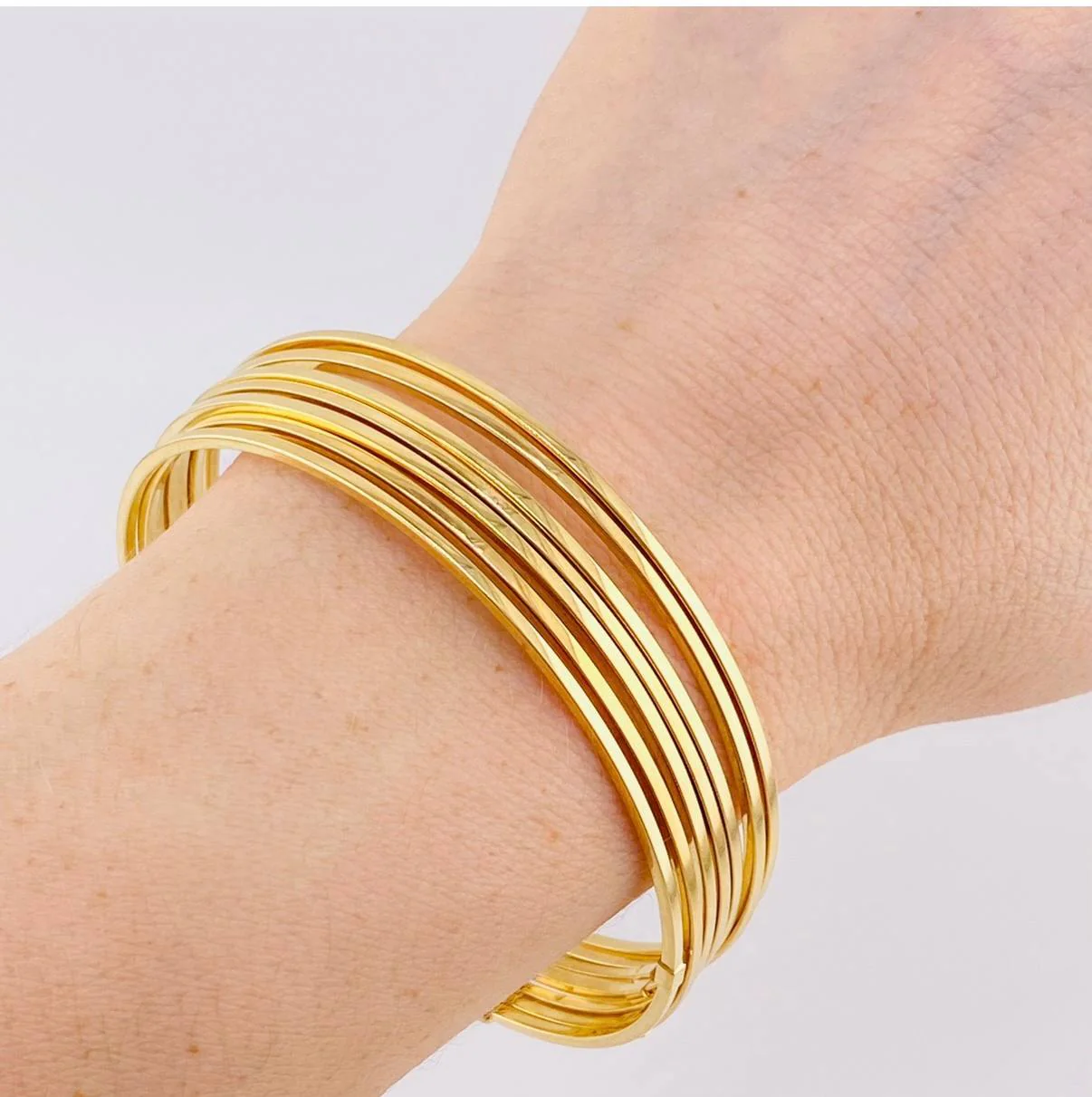Pulso 7 Aros 12.8 g / 20.5 cm / 1.45 mm Oro Amarillo 18K - Image 3