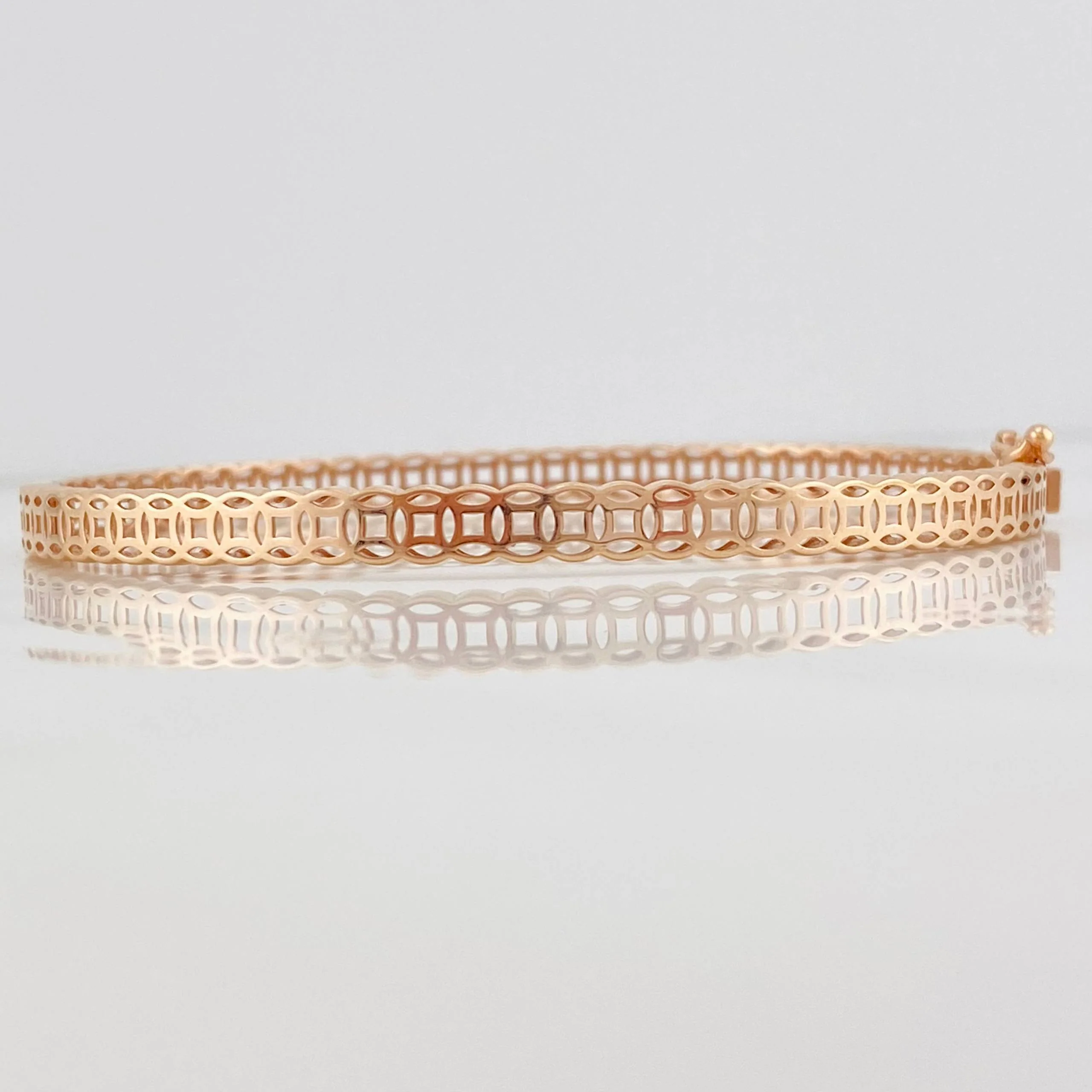 Pulso Aro Circular 7.05g / 18cm / 4.28mm Oro Rosa 18K