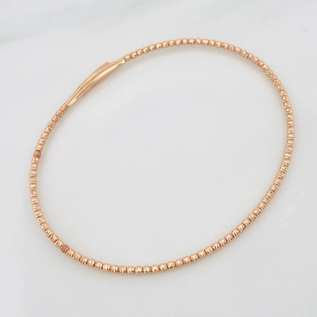 Pulso Aro Diamantado 2.7 g / 17 cm / 1.65 mm Oro Rosa 18K - Image 2