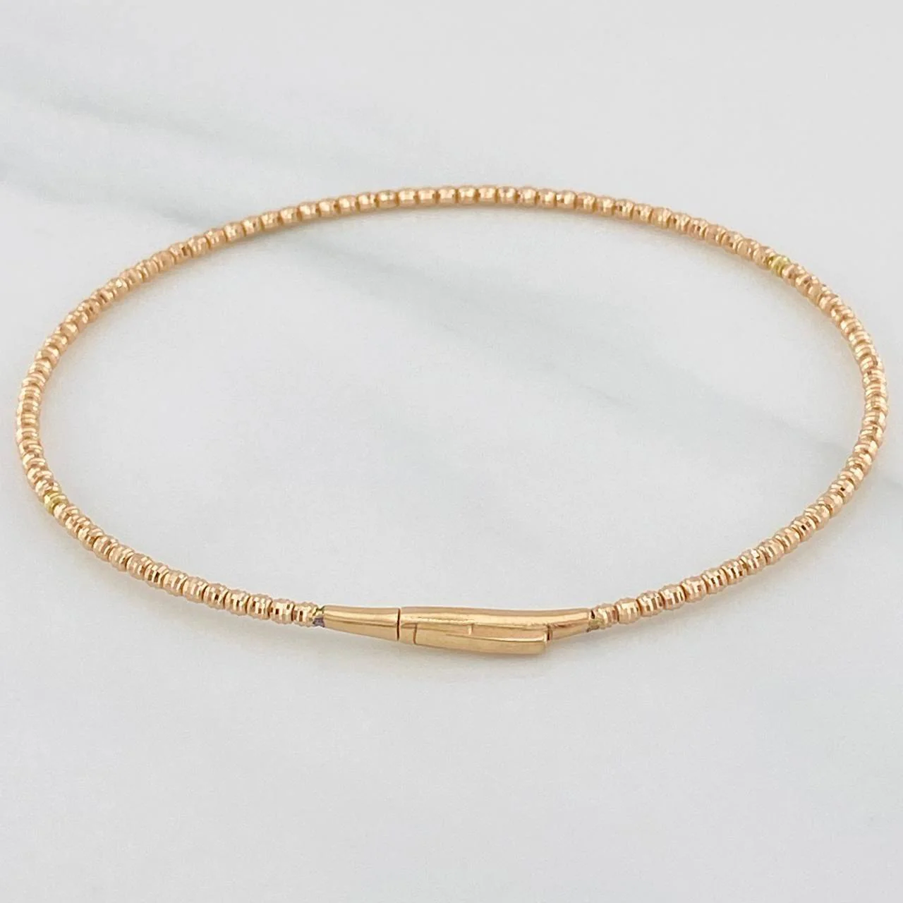 Pulso Aro Diamantado 2.75g / 17cm / 1.6mm Oro Rosa 18K