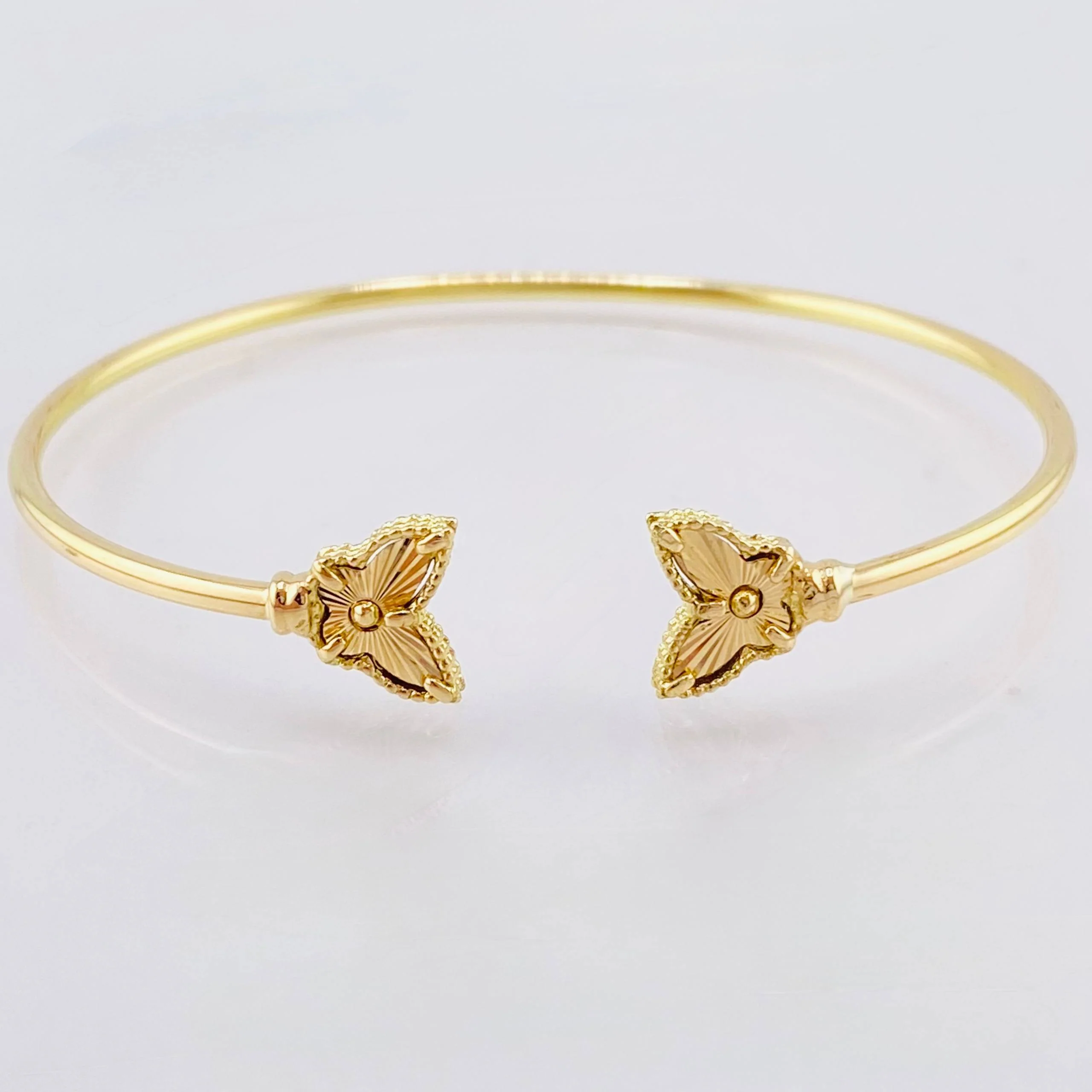 Pulso Aro Mariposa 3.7 g / 18 cm / 1.8 mm Oro Amarillo 18K