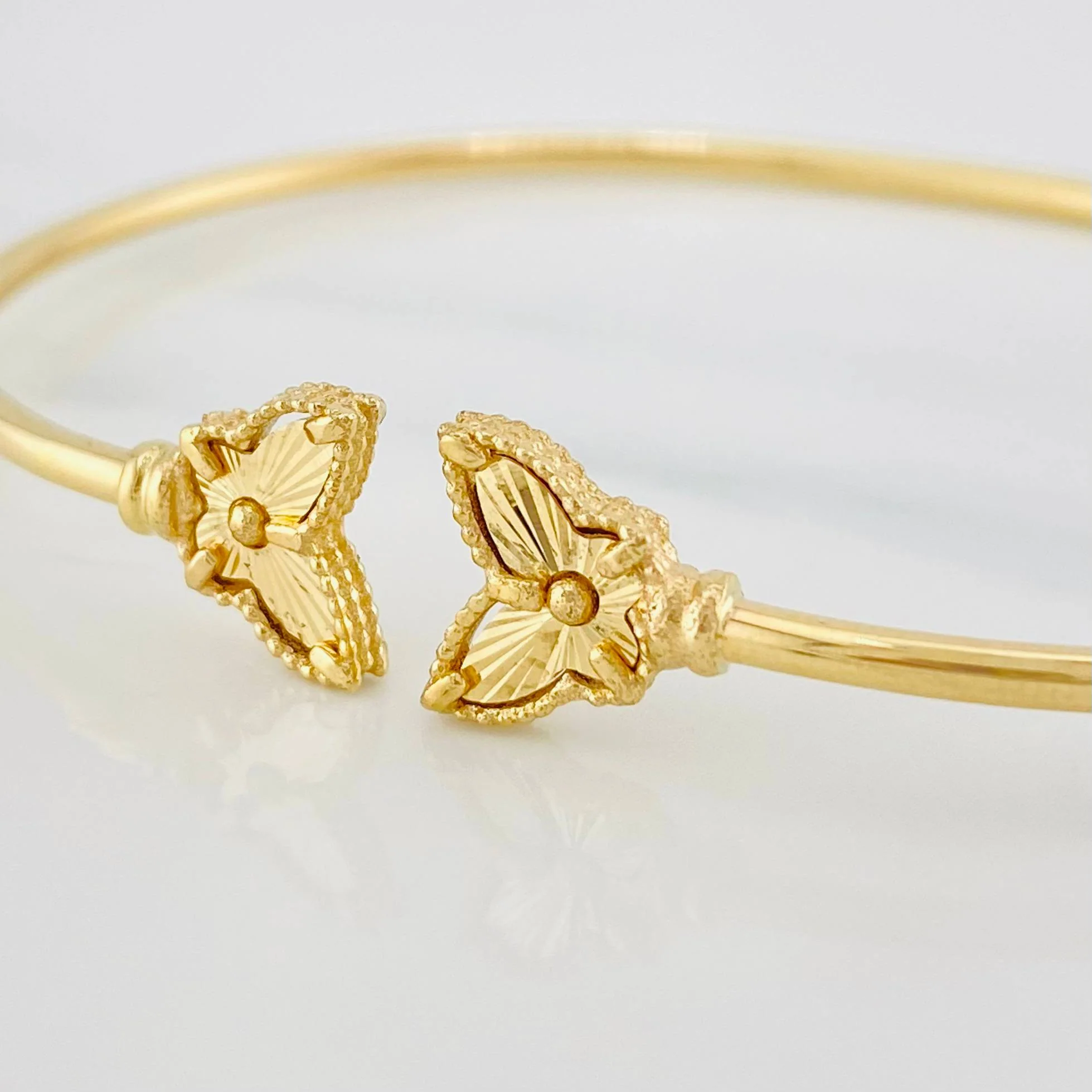 Pulso Aro Mariposa Diamantado 3.7 g / 18 cm / 1.8 mm Oro Amarillo 18K - Image 2