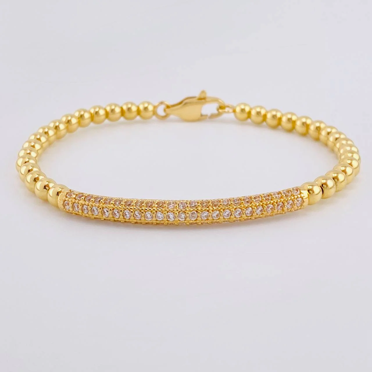 Pulso Aro Riel Tupido 10 g / 17.2 cm / 4 mm Oro Amarillo 18K