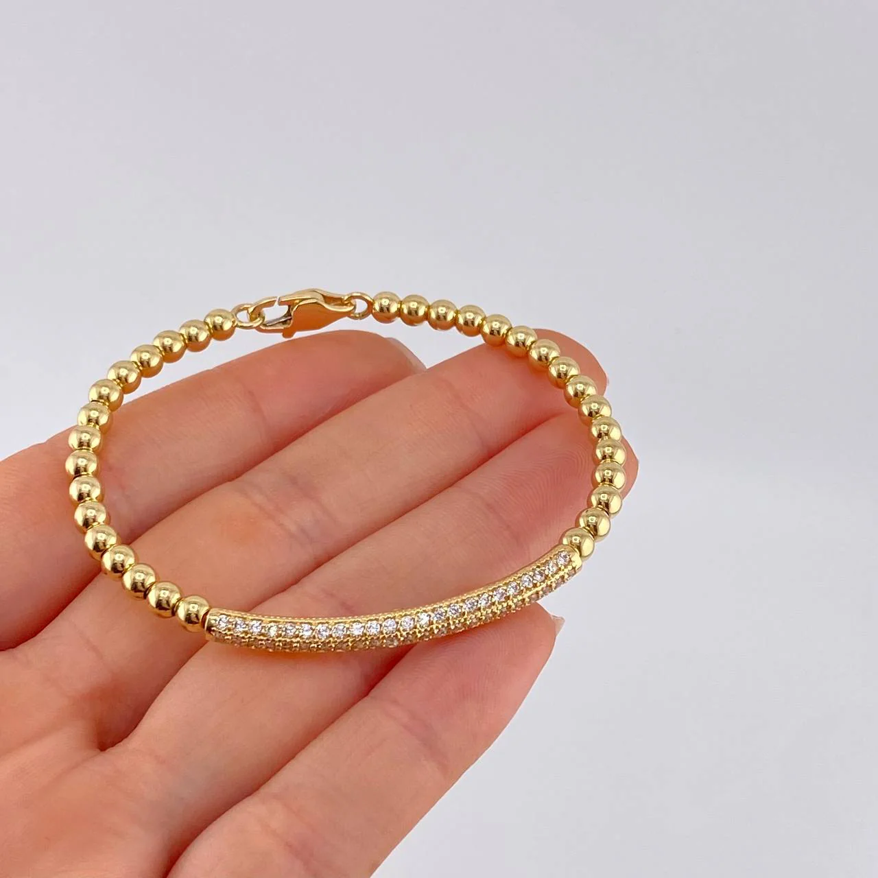 Pulso Aro Riel Tupido 10 g / 17.2 cm / 4 mm Oro Amarillo 18K - Image 4