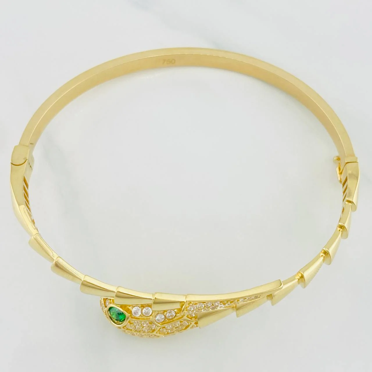 Pulso Aro Serpiente 11.15g / 18cm / 4mm Oro Amarillo 18K - Image 2
