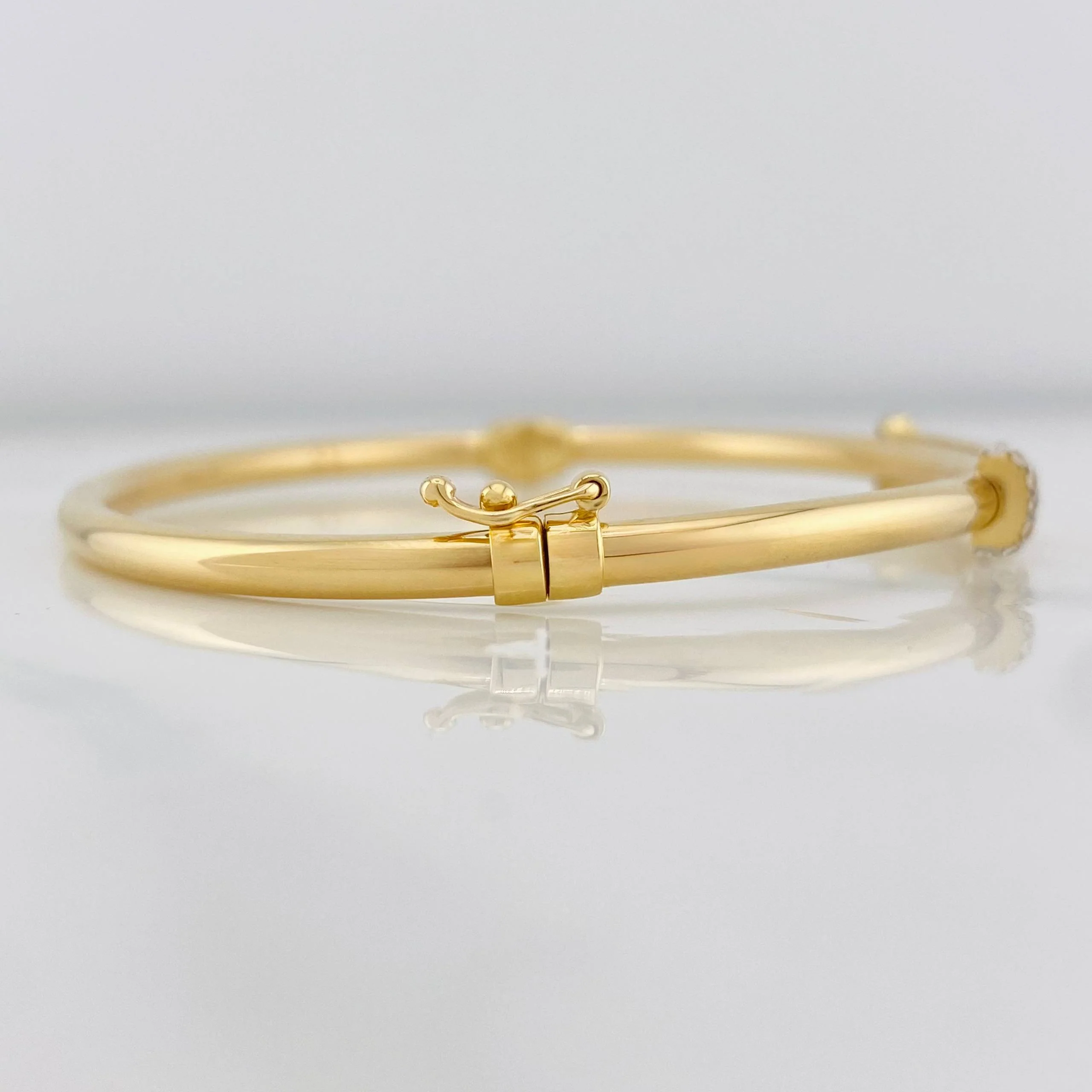Pulso Aro Tornillo 7.25g / 17cm / 3.05mm Dos Oros Amarillo Blanco 18K - Image 4