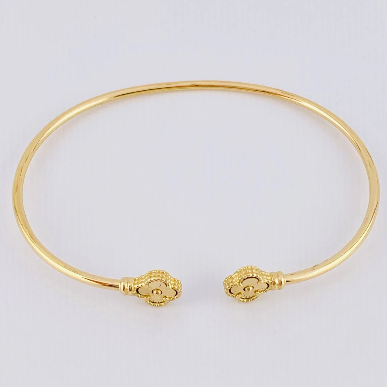 Pulso Aro Trebol Dorado 3.8gr / 18cm / 1.8mm Oro Amarillo 18K - Image 2
