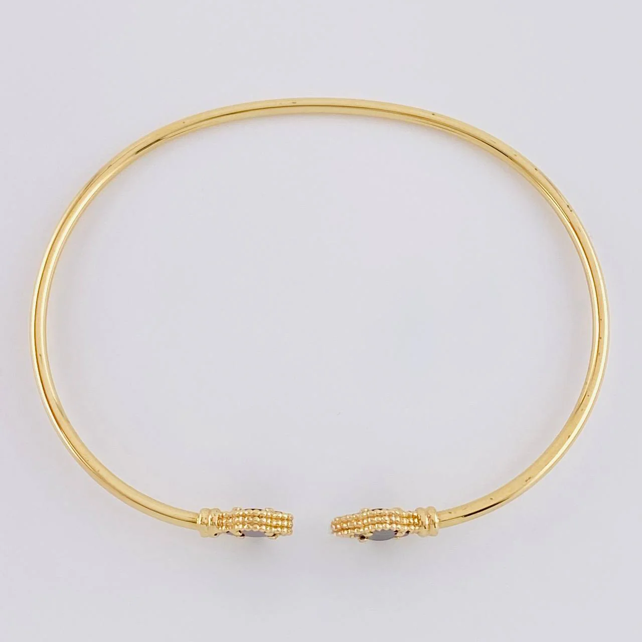 Pulso Aro trebol onix 3.5g / 17.3cm / 1.8mm Oro Amarillo 18K - Image 3
