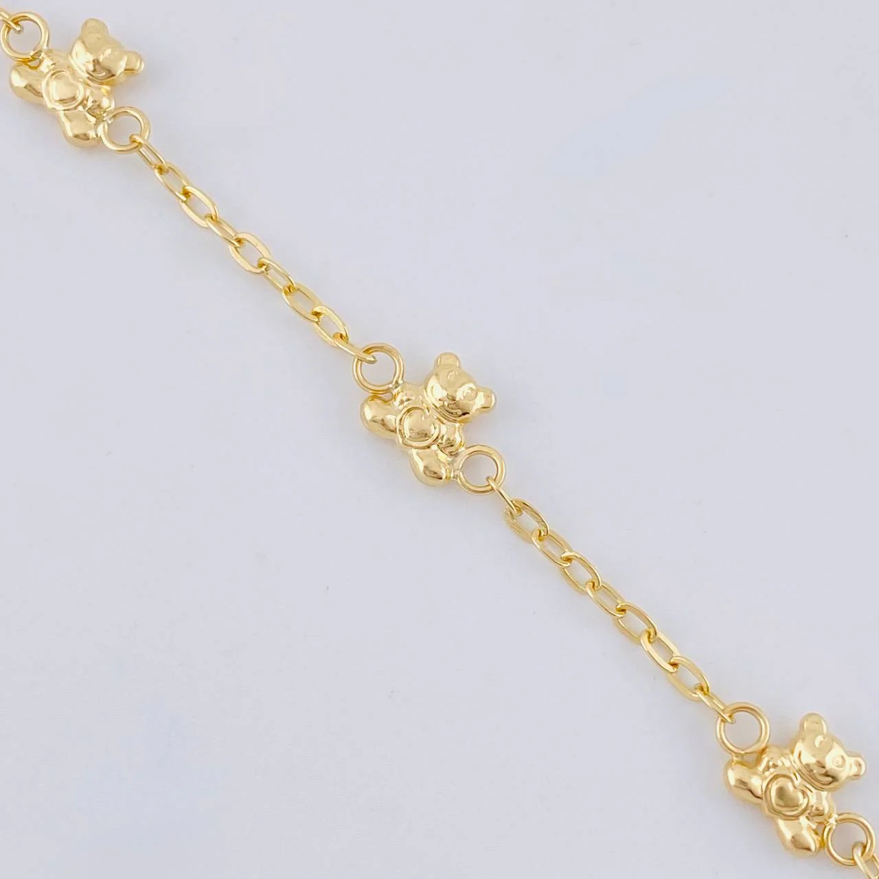 Pulso Bebé Aro Seguido Oso 1.7 g / 15.5 cm / 1.6 mm Oro Amarillo 18K - Image 2