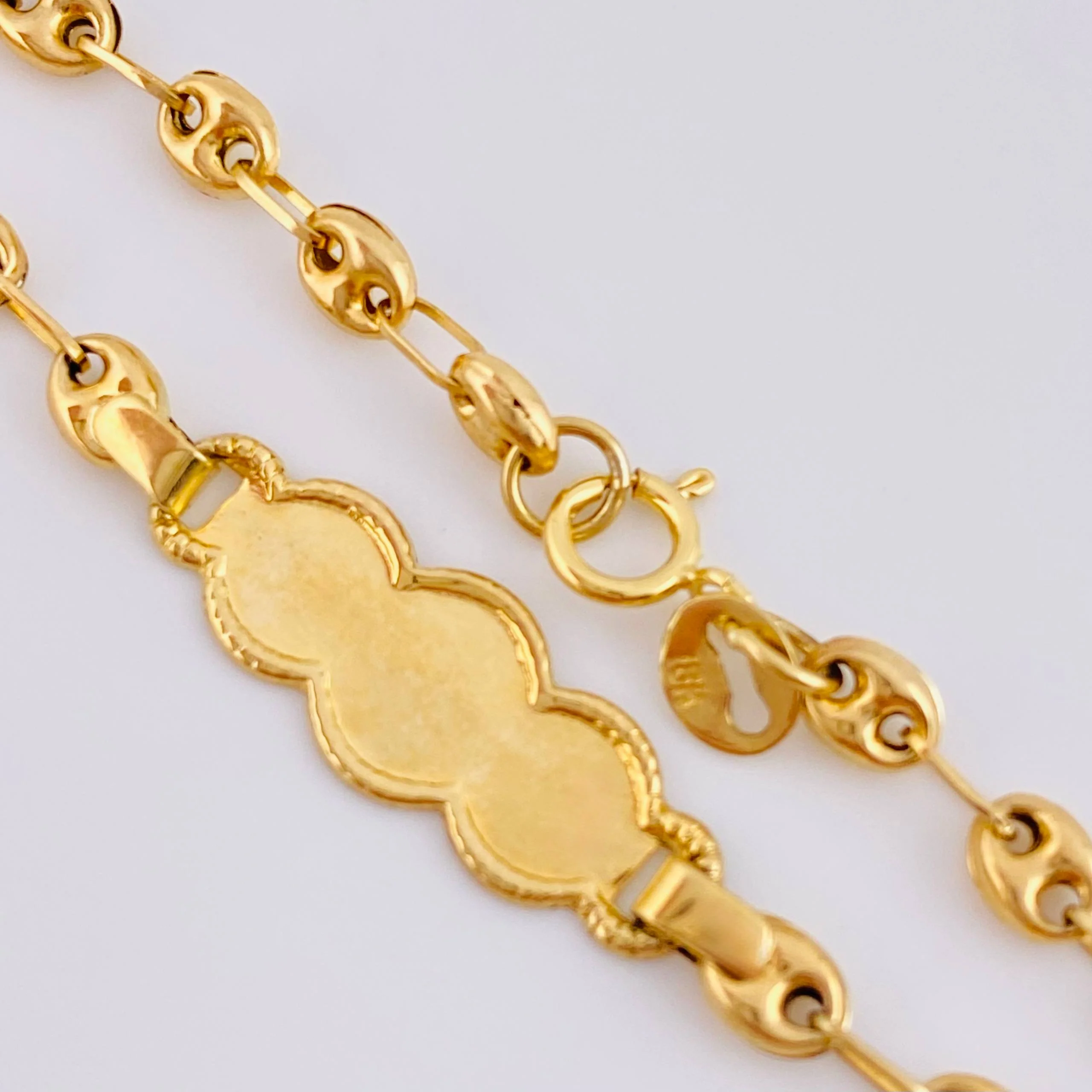 Pulso Bebé Gc Nube Bordeada 2gr / 14.5cm / 3.7mm Oro Amarillo 18K © - Image 3