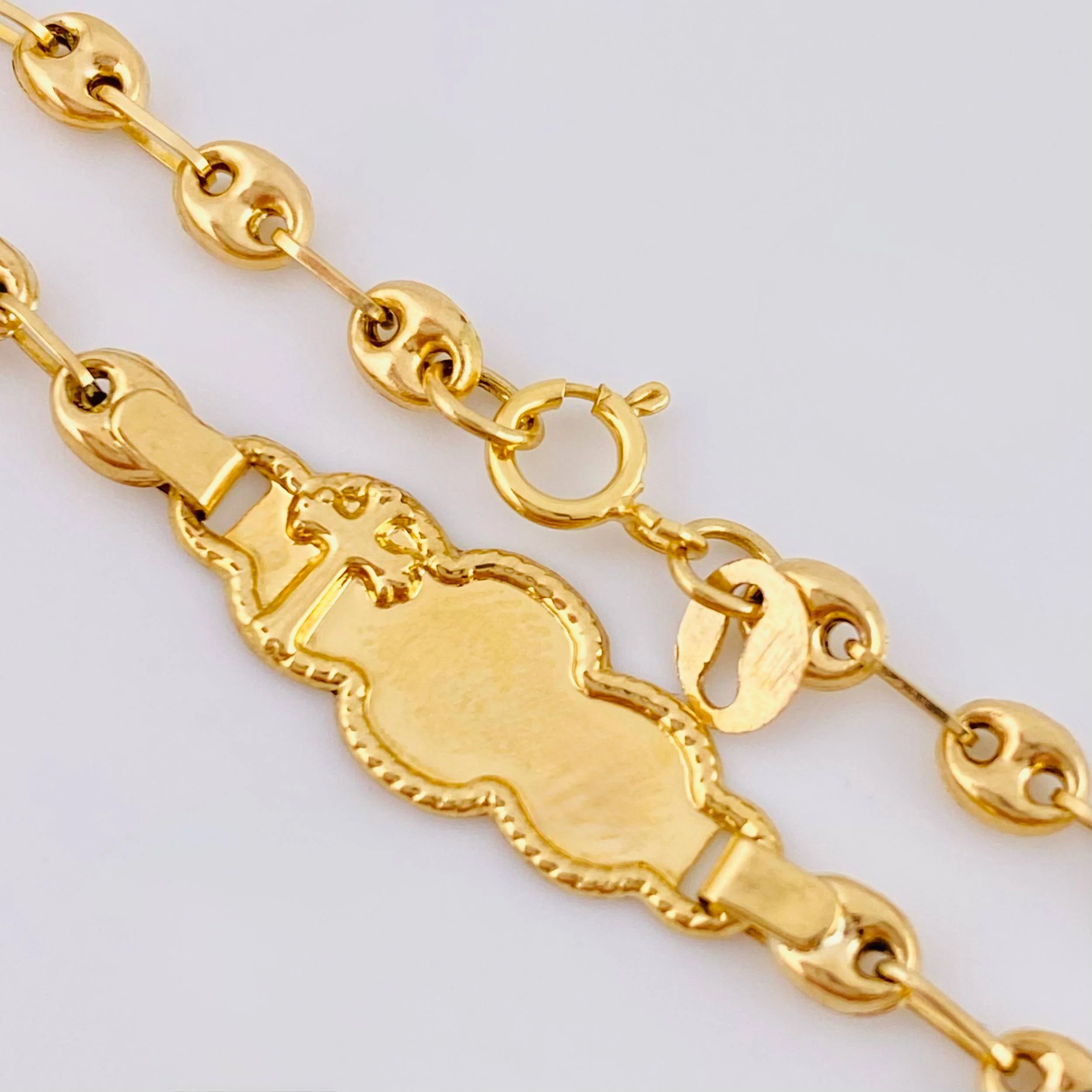 Pulso Bebé Gc Nube Cruz Bordeada 1.9gr / 13.5cm / 3.6mm Oro Amarillo 18K * - Image 2