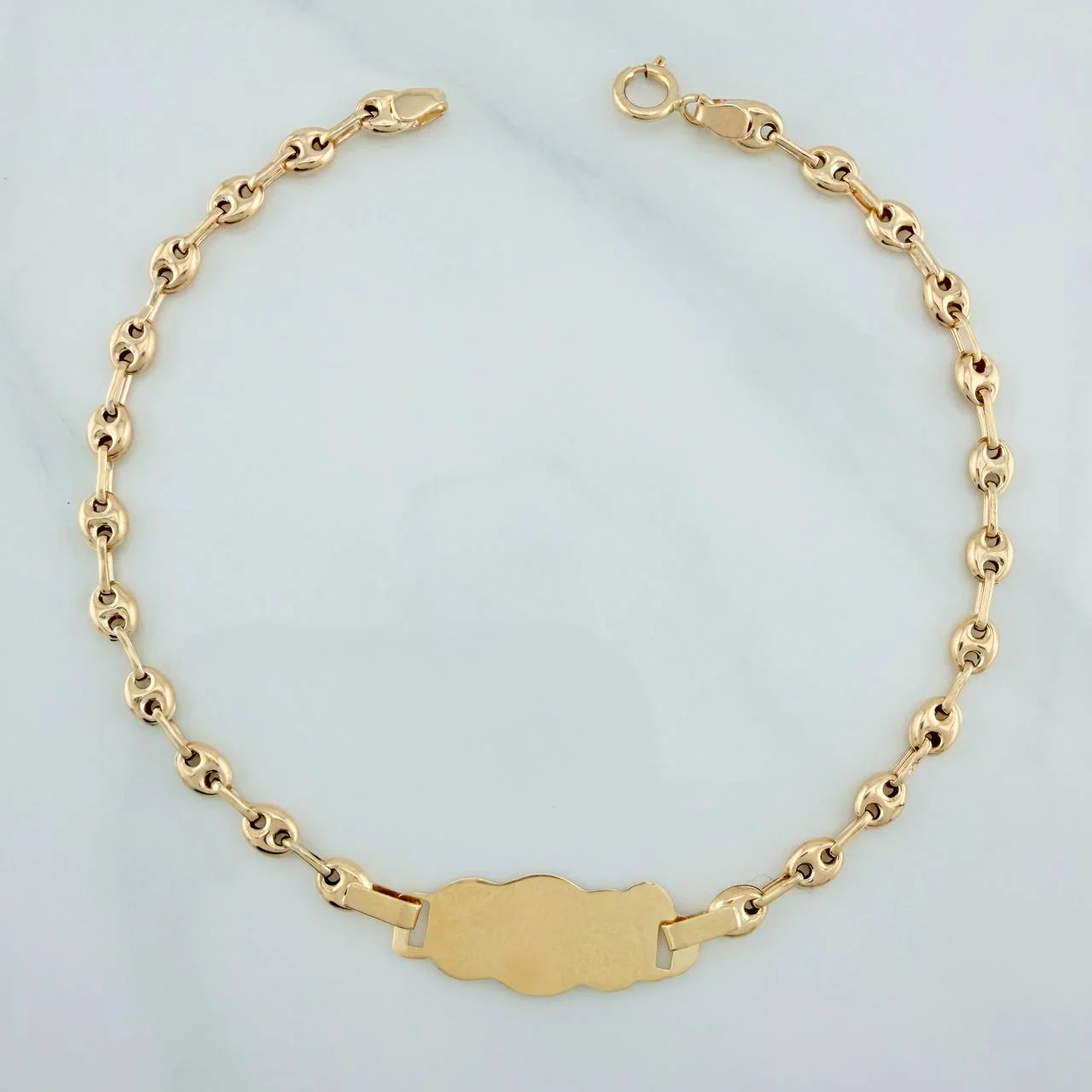 Pulso Bebé GC Placa Nube 2.1gr / 18.2cm / 3mm Oro Amarillo 18K &