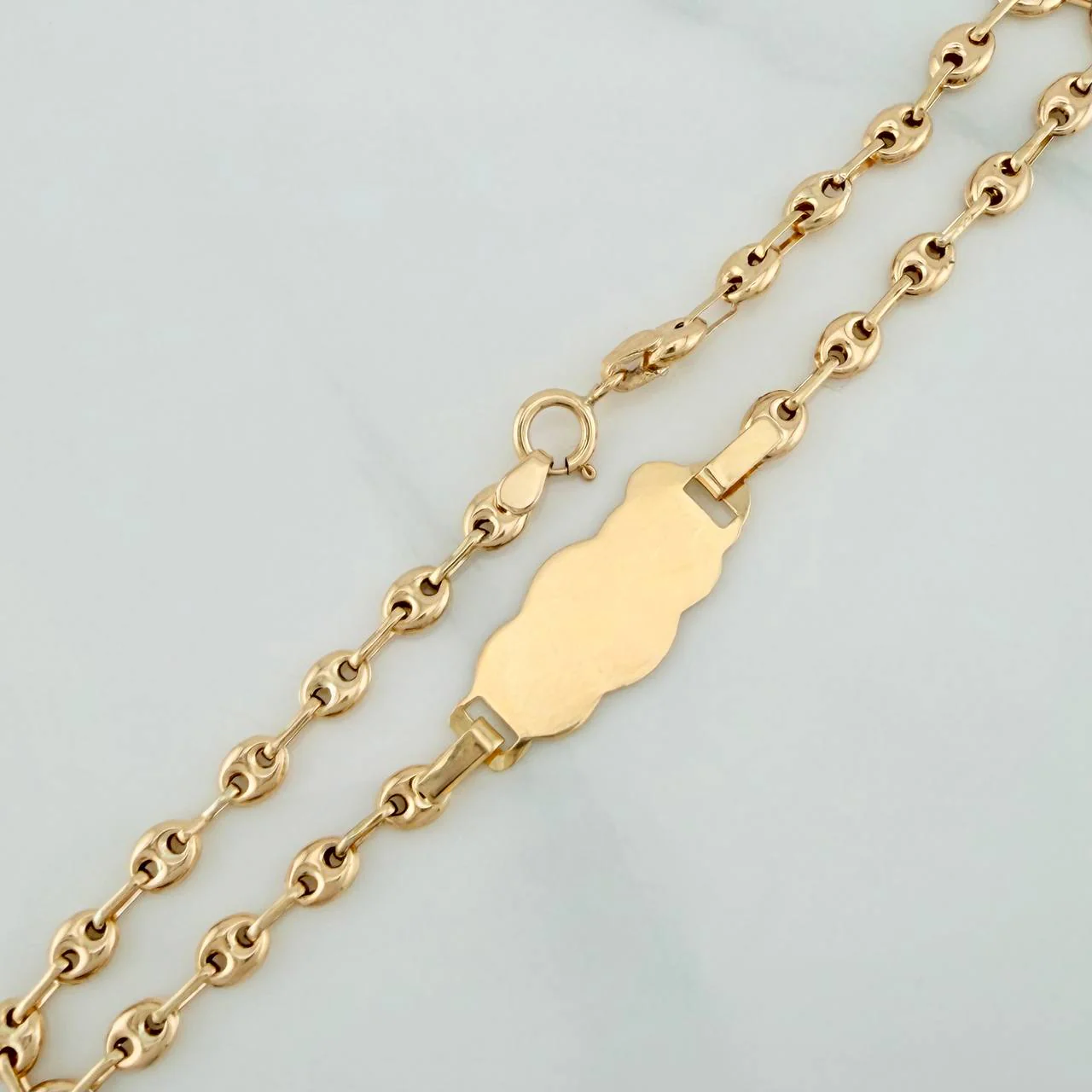 Pulso Bebé GC Placa Nube 2.1gr / 18cm / 3mm Oro Amarillo 18K % - Image 4