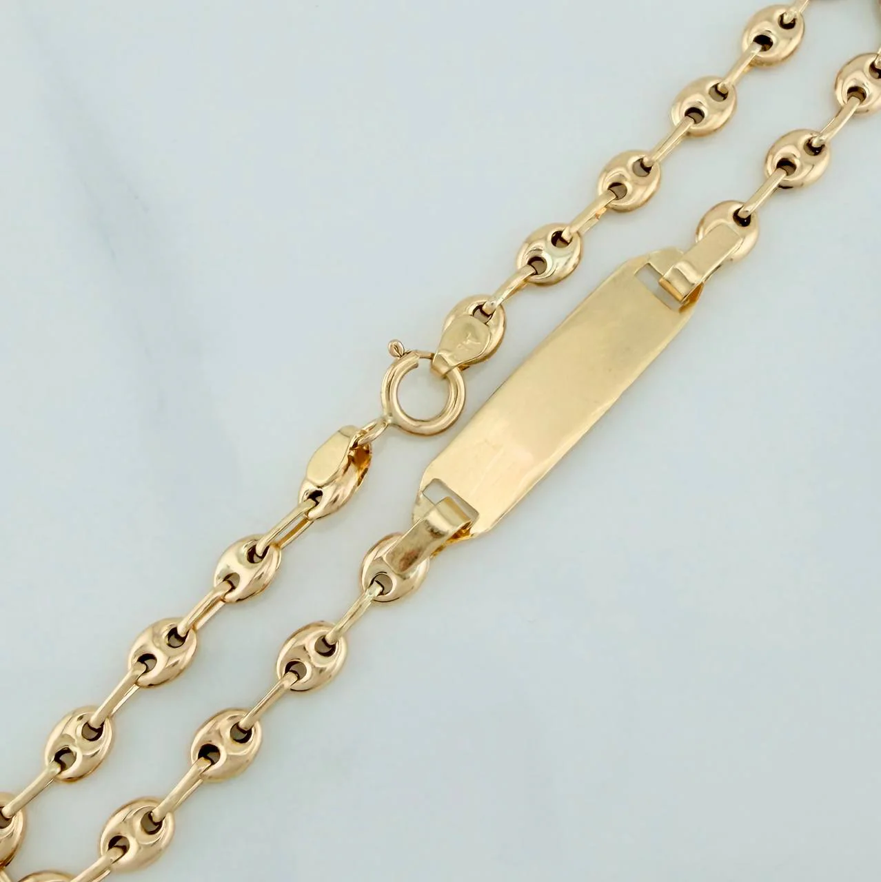 Pulso Bebé GC Placa Octagonal 1.8gr / 15.3cm / 3.22mm Oro Amarillo 18K % - Image 4