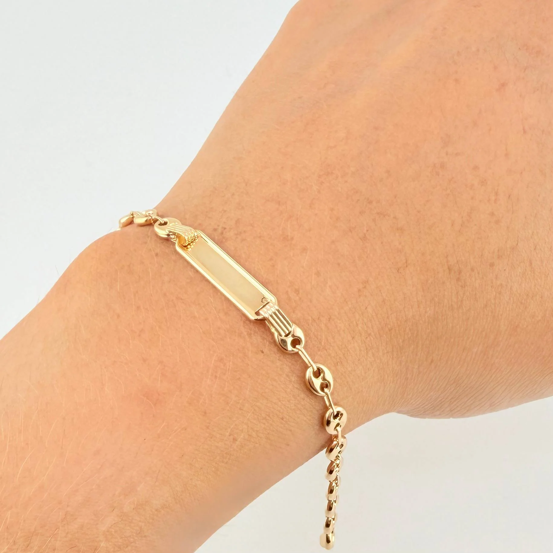 Pulso Bebé Gc Placa Rectangular 2.2 g / 16 cm / 4.2 mm Oro Amarillo 18K - Image 4