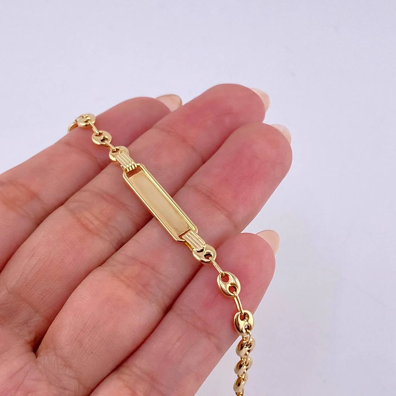 Pulso Bebé Gc Placa Rectangular 2.3 g / 16.6 cm / 4.1 mm Oro Amarillo 18K - Image 3