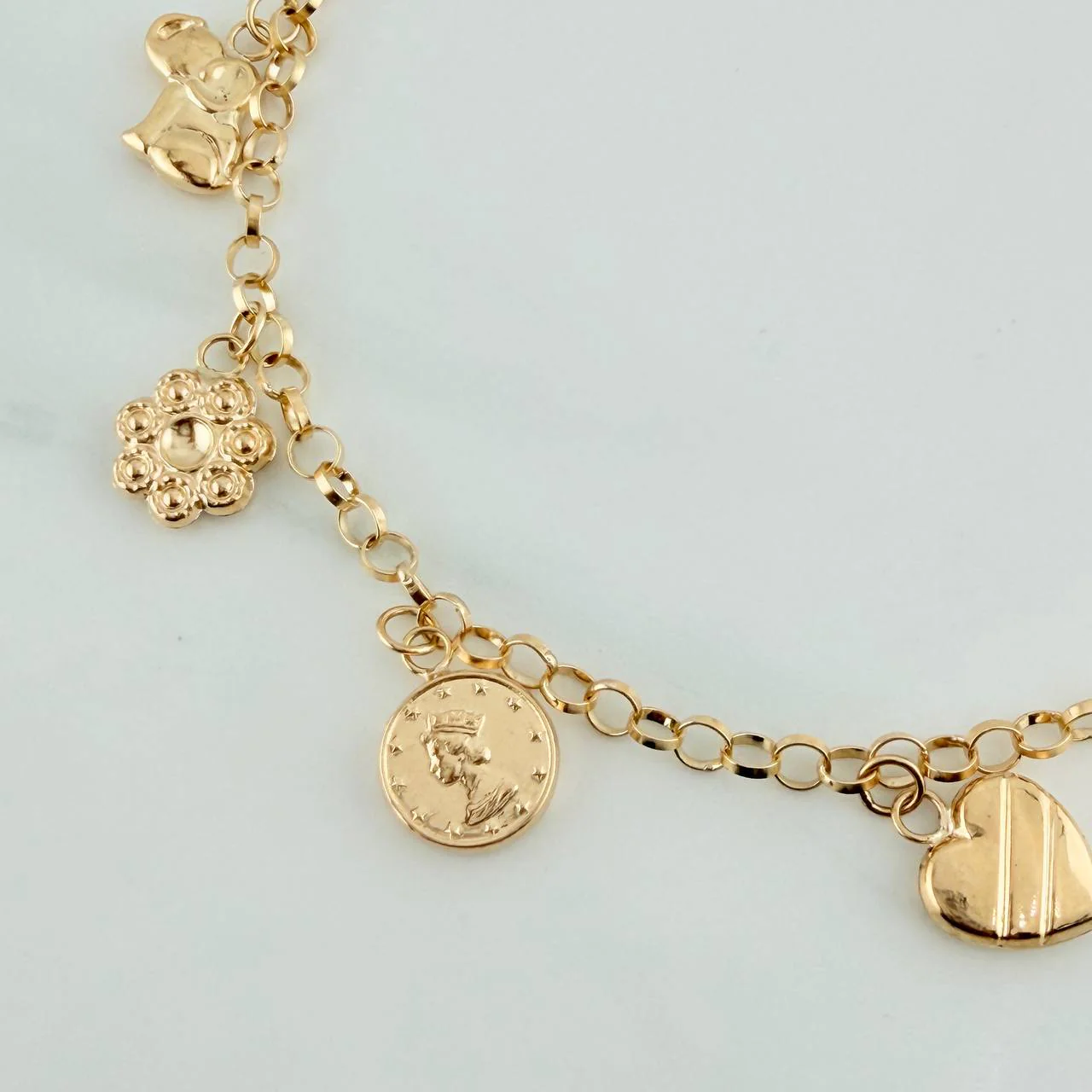 Pulso Charms 5.85gr / 17.5cm / 3.2mm Oro Amarillo 18K % - Image 3