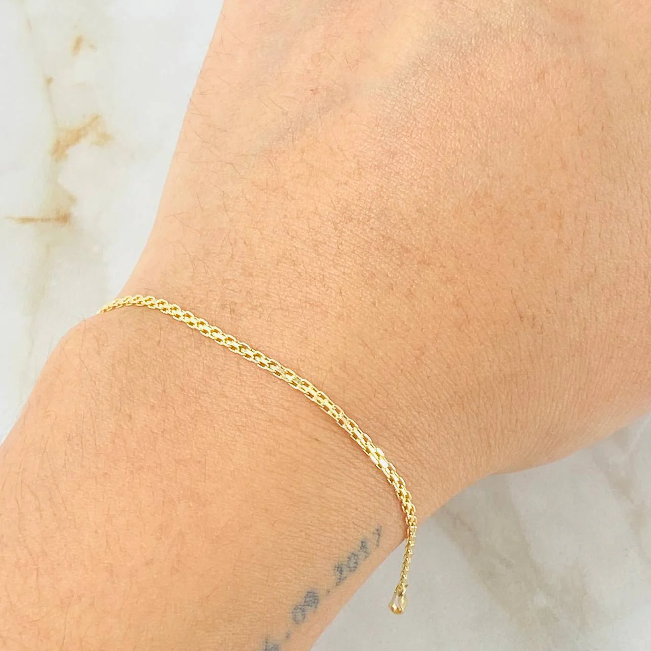 Pulso China 1.3gr / 18,5cm / 1.5mm Oro Amarillo +1 18K © - Image 3
