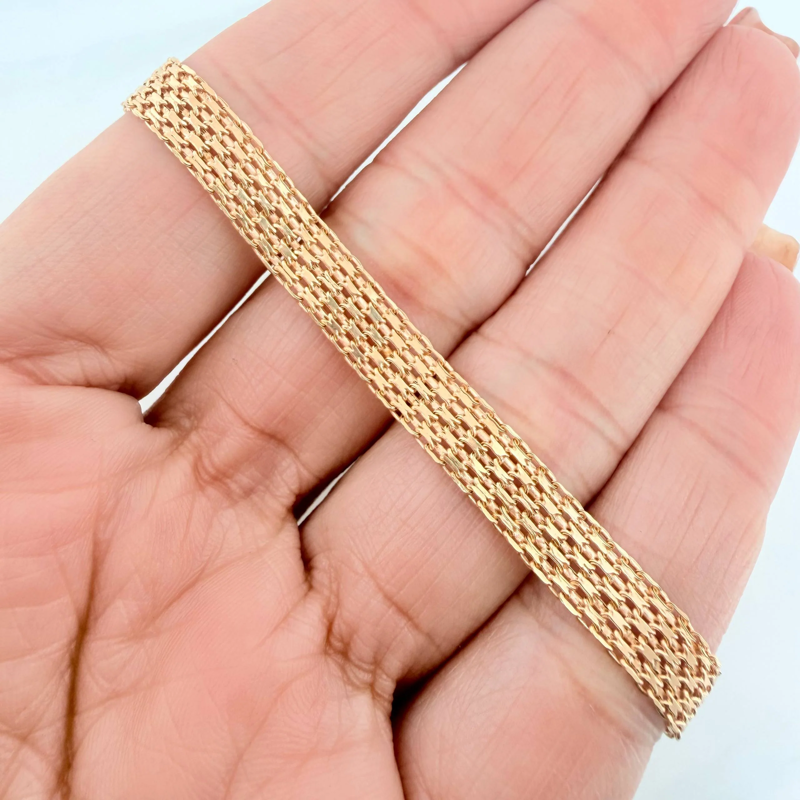 Pulso Chino 4.35g / 21cm / 6.4mm Oro Amarillo 18K - Image 4