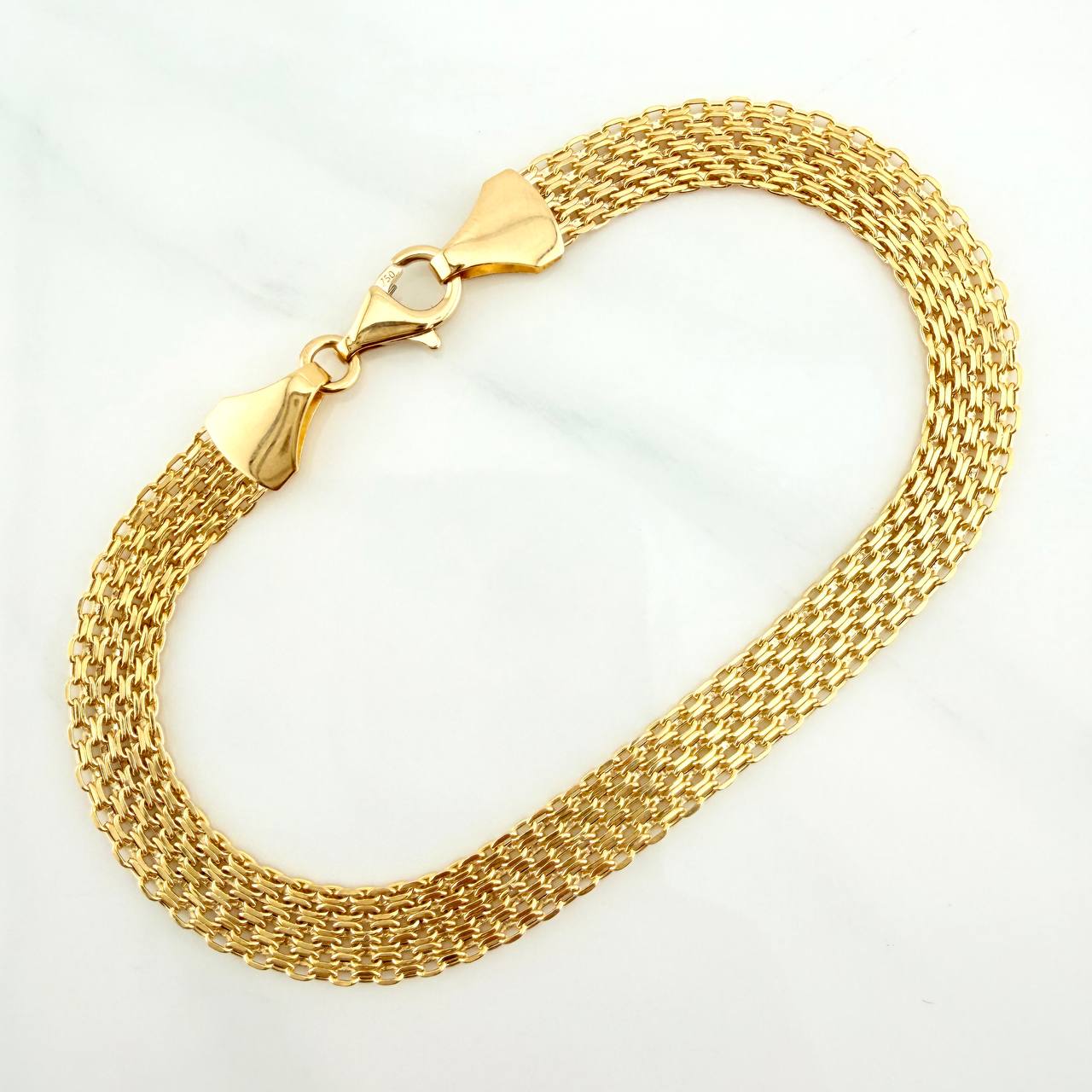 Pulso Chino 4.85gr / 20cm / 6.45mm Oro Amarillo +1 18K $ - Image 2