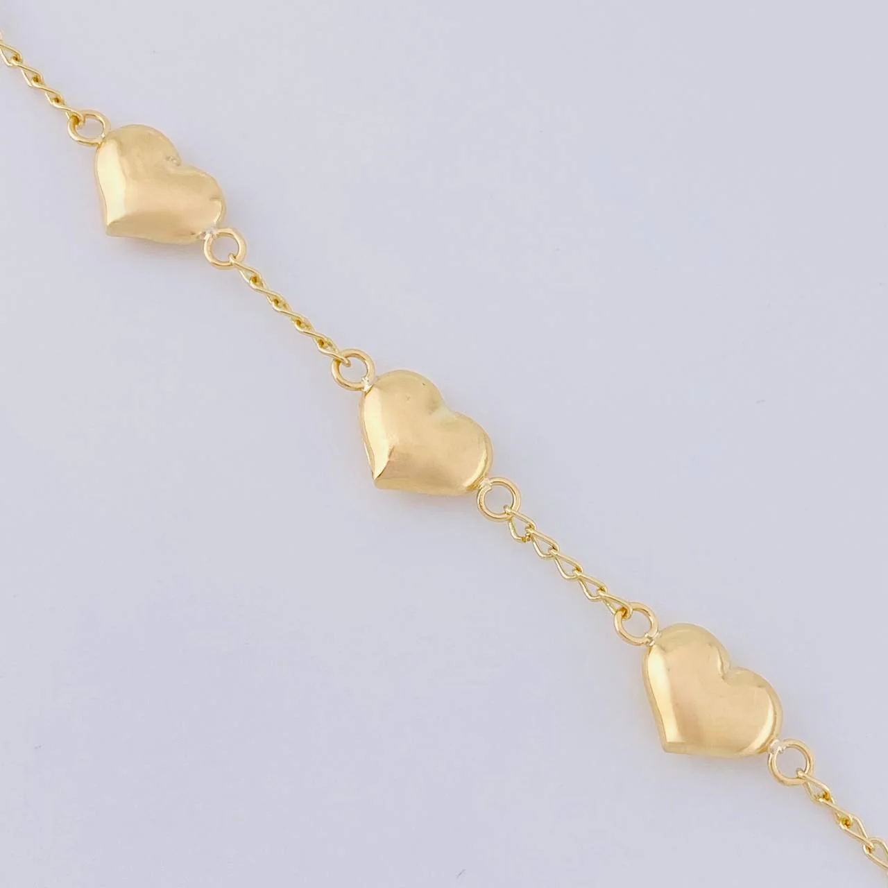 Pulso Cuarteto De Corazones 2.85 g / 19 cm / 1.6 mm Oro Amarillo 18K - Image 2