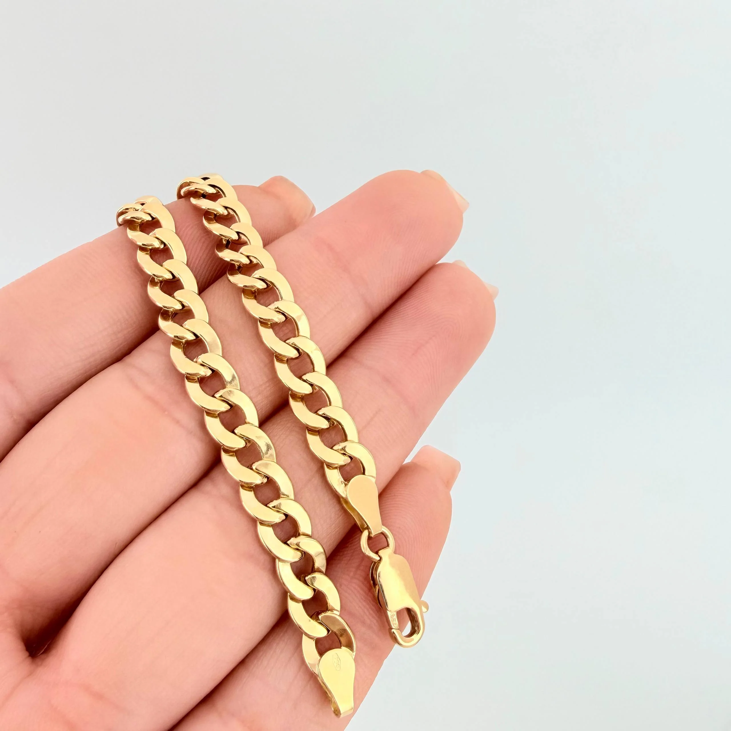 Pulso Cubana 5gr / 20cm / 6.8mm Oro Amarillo 18K - Image 5