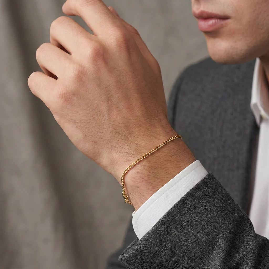 Pulso Cubano 0.85 g / 19.5 cm / 2 mm Oro Amarillo 18K - Image 2