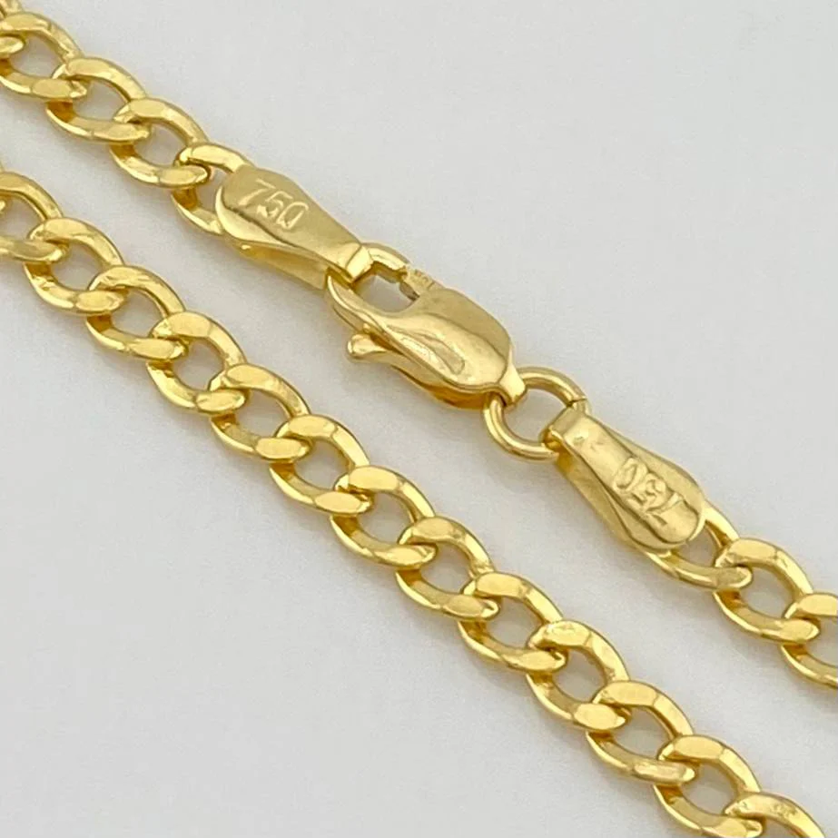 Pulso Cubano 2.3 g / 18.5 cm / 3 mm Oro Amarillo 18K - Image 2