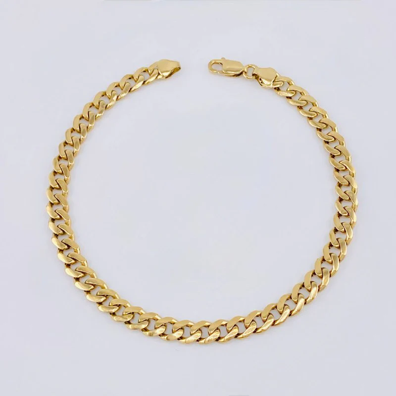 Pulso Cubano 6.9gr / 20cm / 5.15mm Oro Amarillo 18K