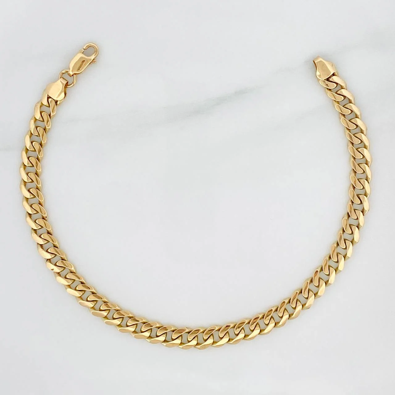 Pulso Cubano 7.1gr / 20.2cm / 5.14mm Oro Amarillo 18K %