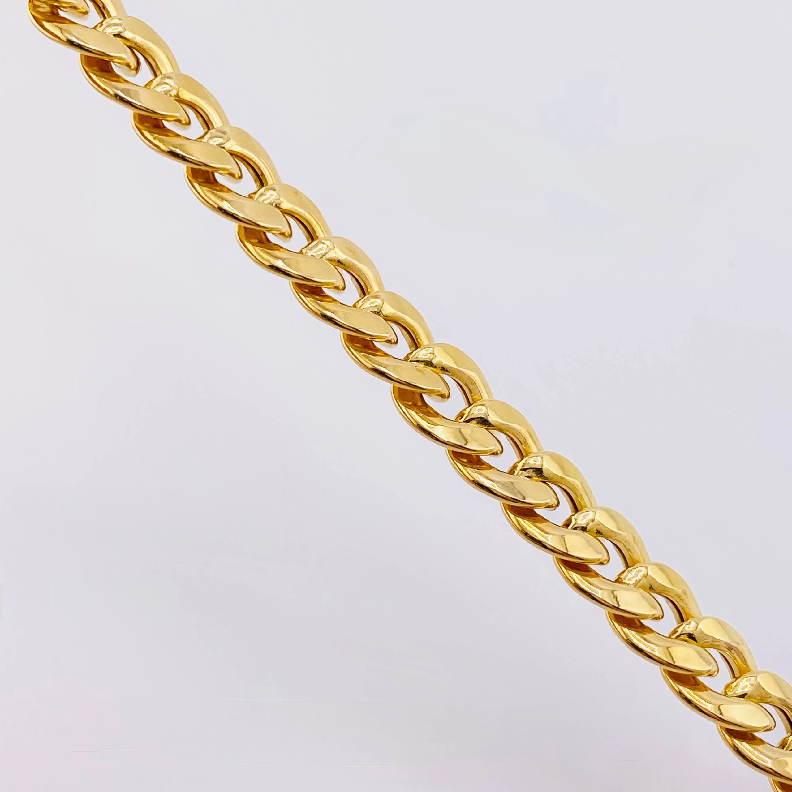 Pulso Cubano 9.5gr / 22cm / 9mm Oro Amarillo +1 18K © - Image 2