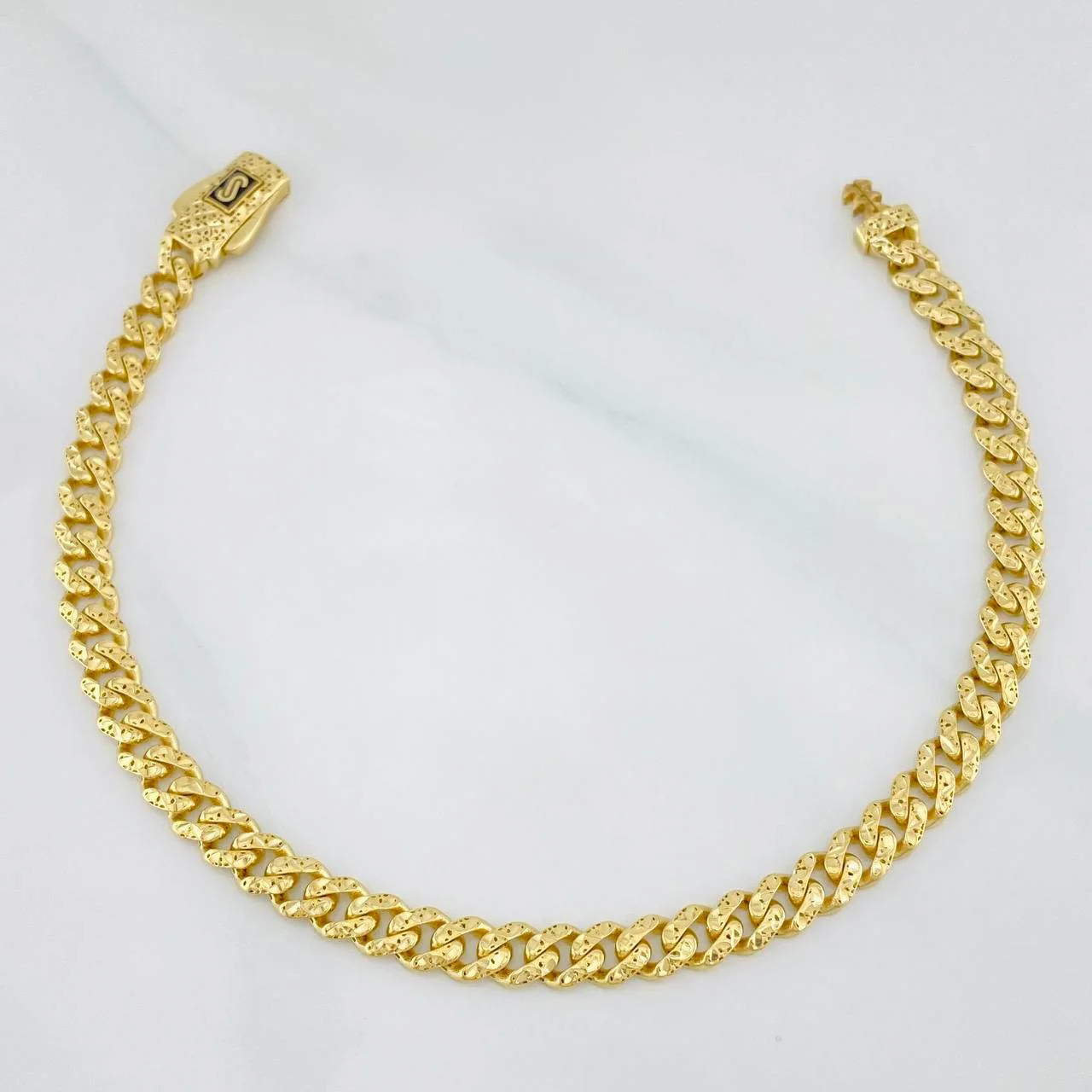 Pulso Cubano Inifinito 7 g / 19 cm / 4.8 mm Oro Amarillo 18K