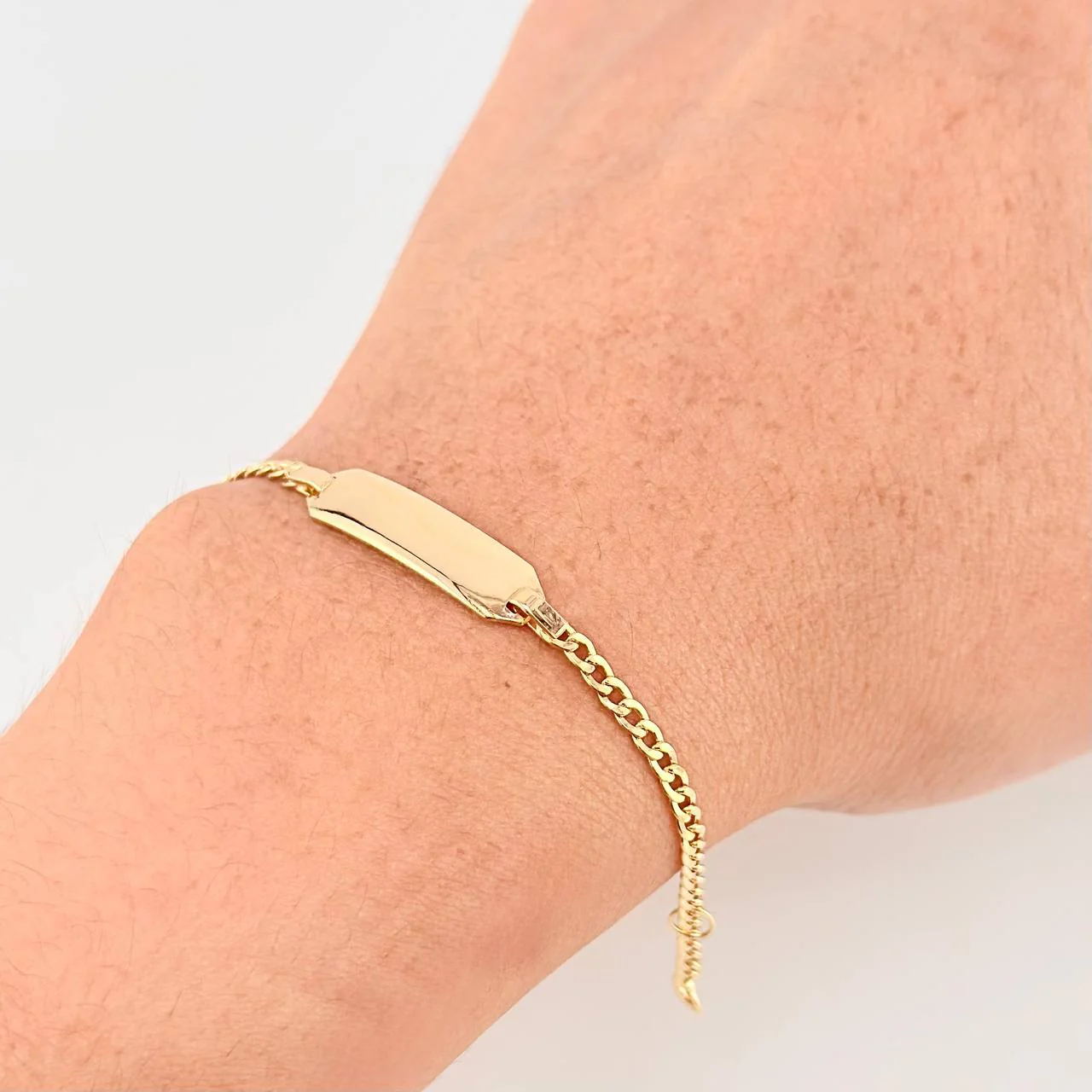 Pulso Cubano Octagonal Curva 2.05gr / 13cm-14cm / 2.3mm Oro Amarillo 18K - Image 4
