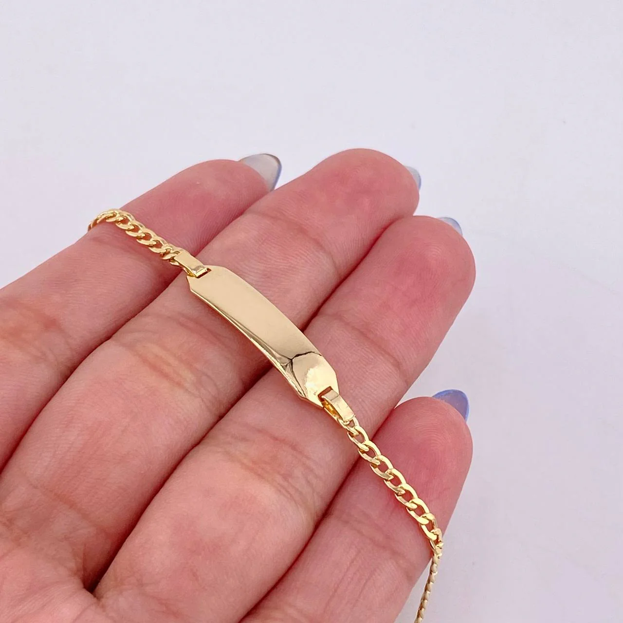Pulso Cubano Octagonal Curva 2.1gr / 13cm-14cm / 2.3mm Oro Amarillo 18K - Image 3