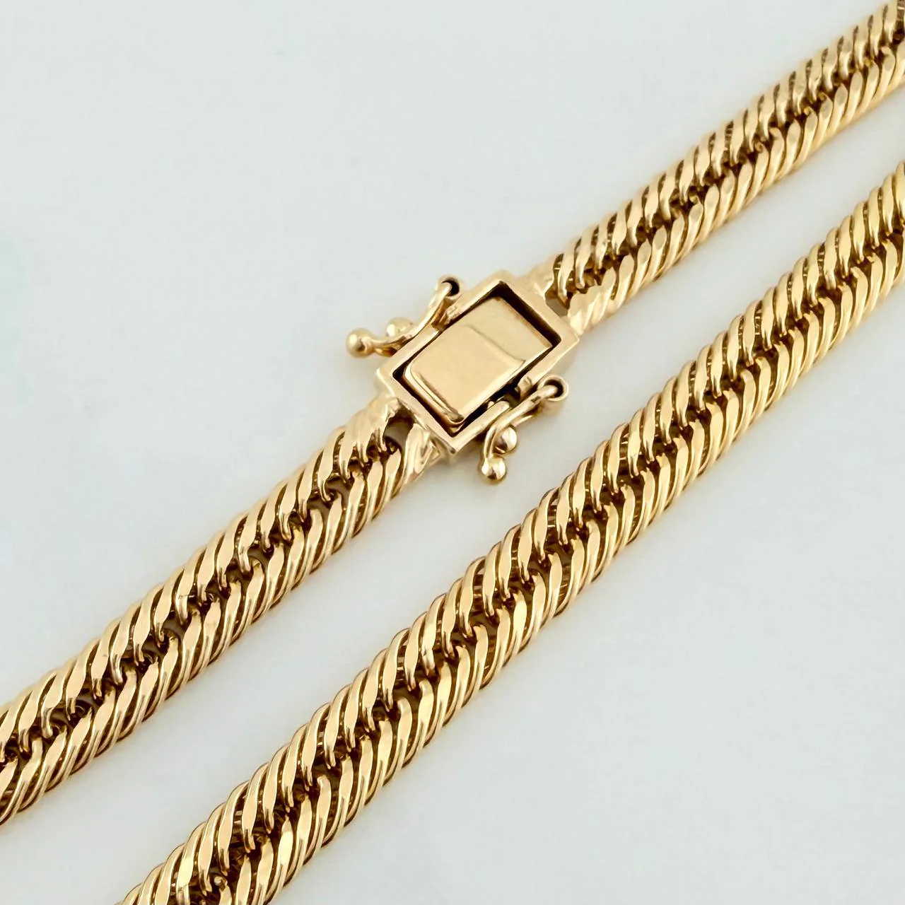 Pulso Cubano Reticulado 4.1gr / 20.3cm / 3.7mm Oro Amarillo +3 18K & - Image 3