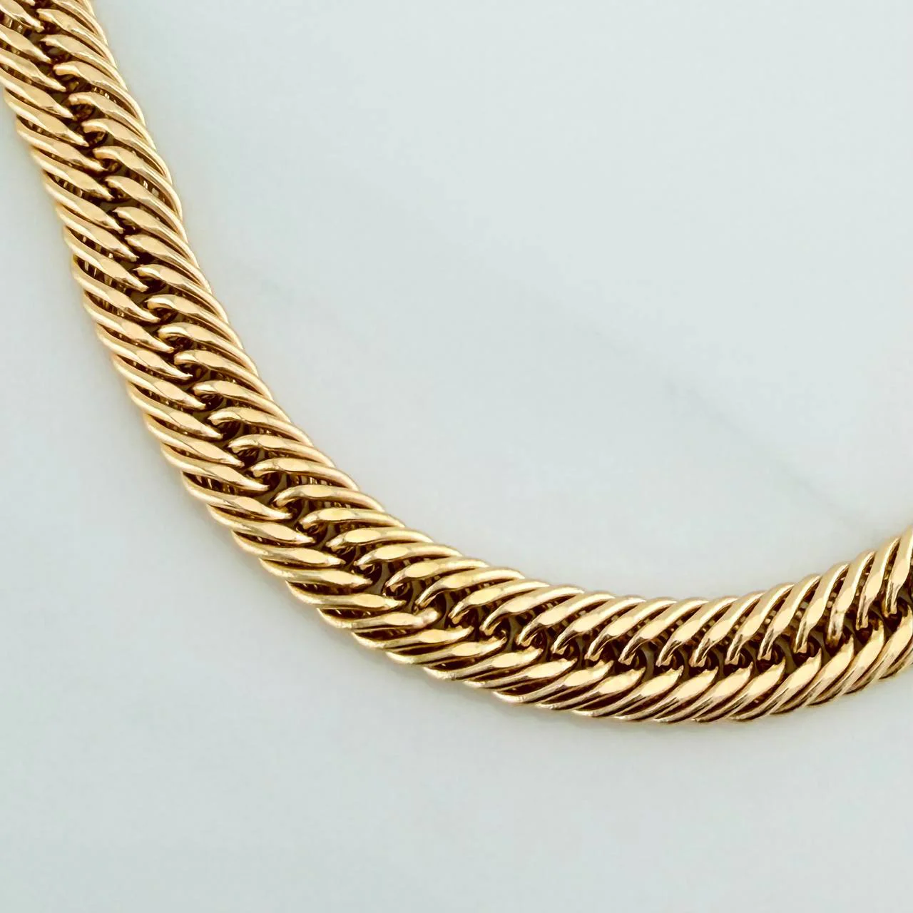 Pulso Cubano Reticulado 5.65gr / 20.3cm / 4.36mm Oro Amarillo +3 18K % - Image 2