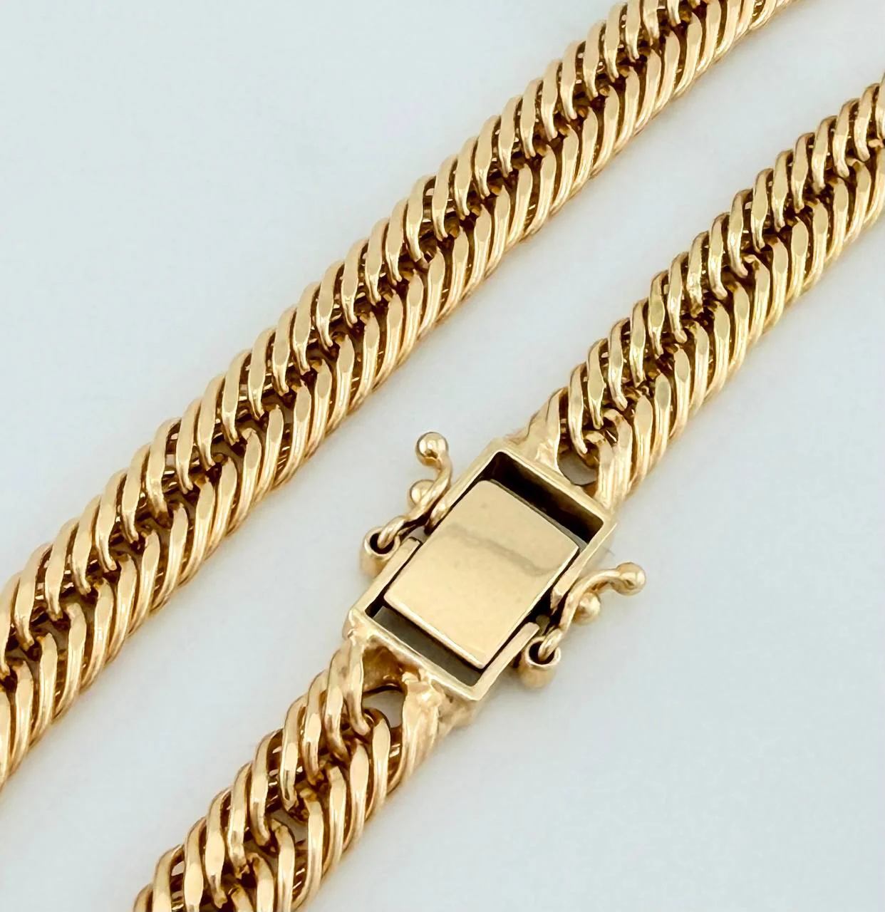 Pulso Cubano Reticulado 5.65gr / 20.3cm / 4.36mm Oro Amarillo +3 18K % - Image 4