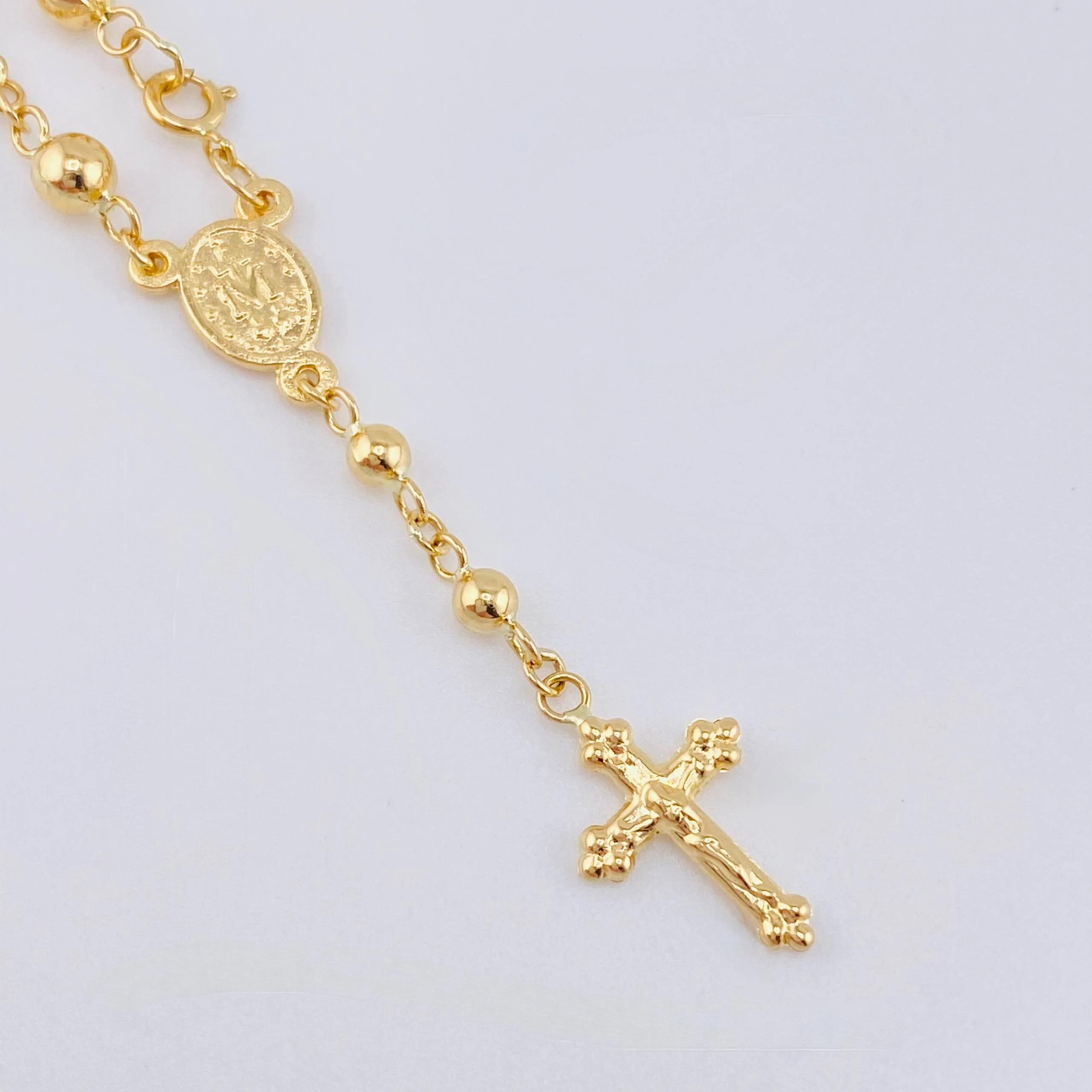 Pulso Denario Virgen Milagrosa 2.9gr / 16.5cm / 2.9mm Oro Amarillo 18K - Image 3