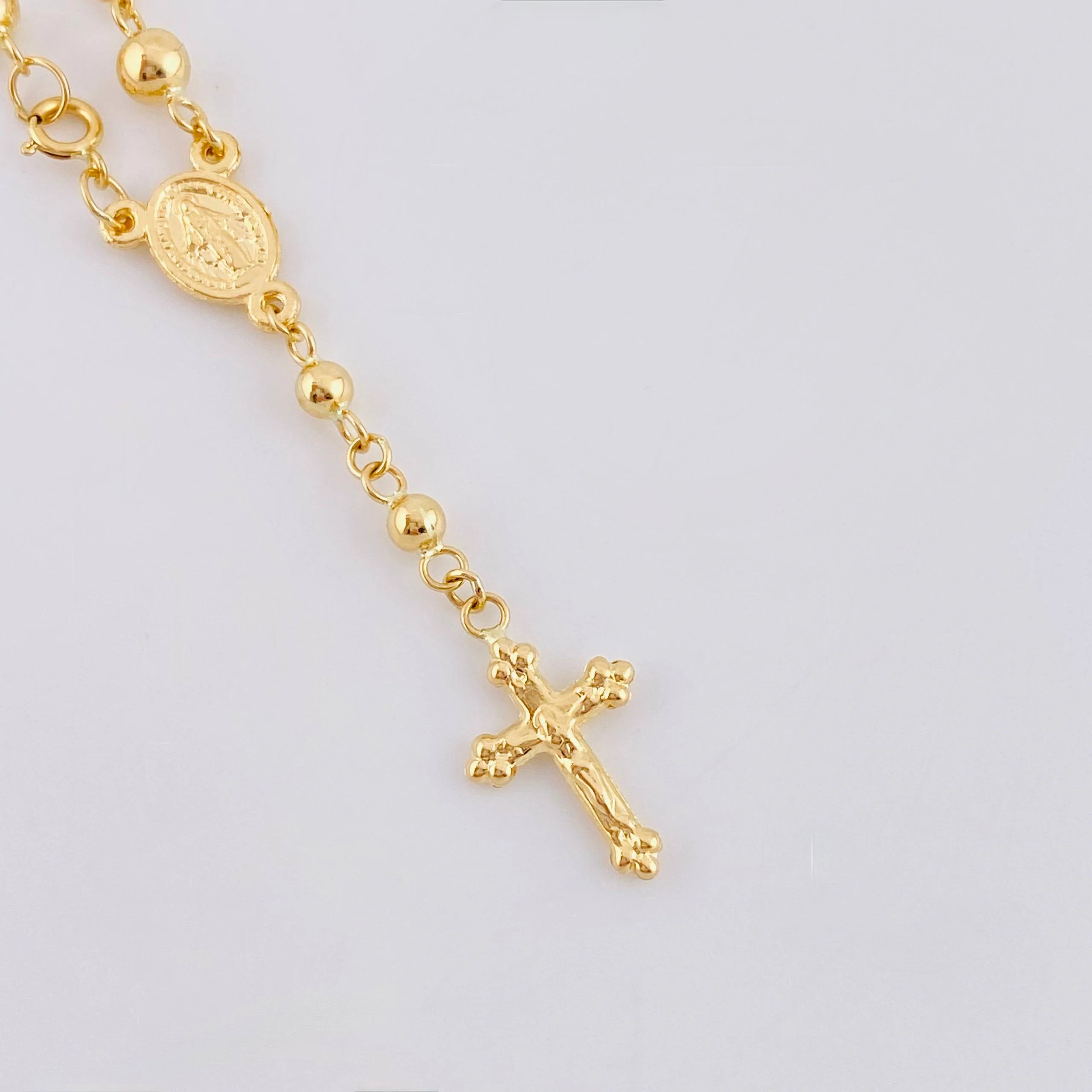 Pulso Denario Virgen Milagrosa 3.15gr / 18.5cm / 2.7mm Oro Amarillo 18K - Image 4