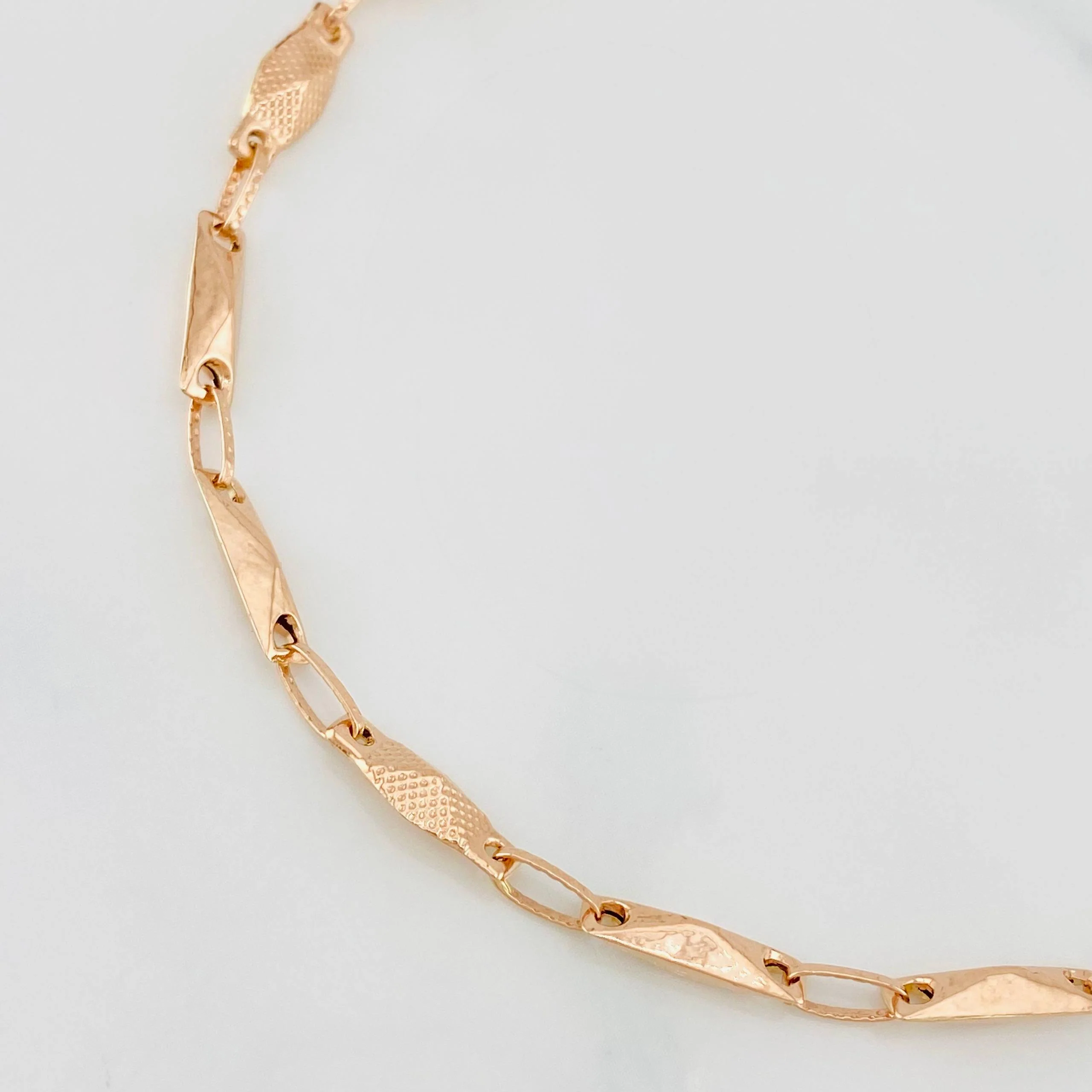 Pulso Eslabon 4g / 20.5cm / 3.72mm Oro Rosa 18K - Image 2