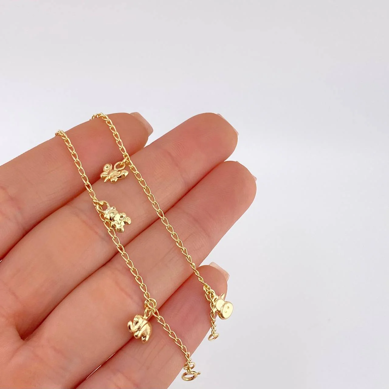 Pulso Espiga Dijes 2.35 g / 19 cm / 1.4 mm Oro Amarillo 18K - Image 3